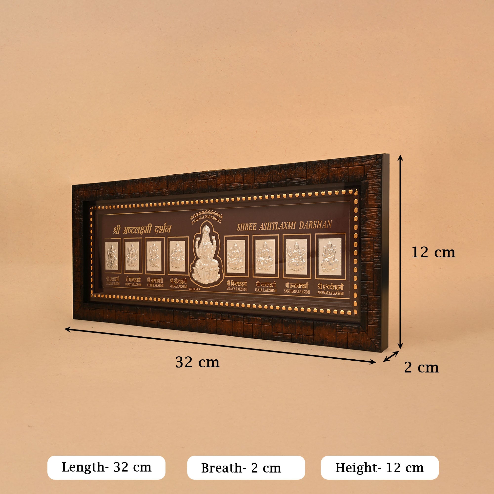 Shree Ashtalakshmi 999 Silver Frame