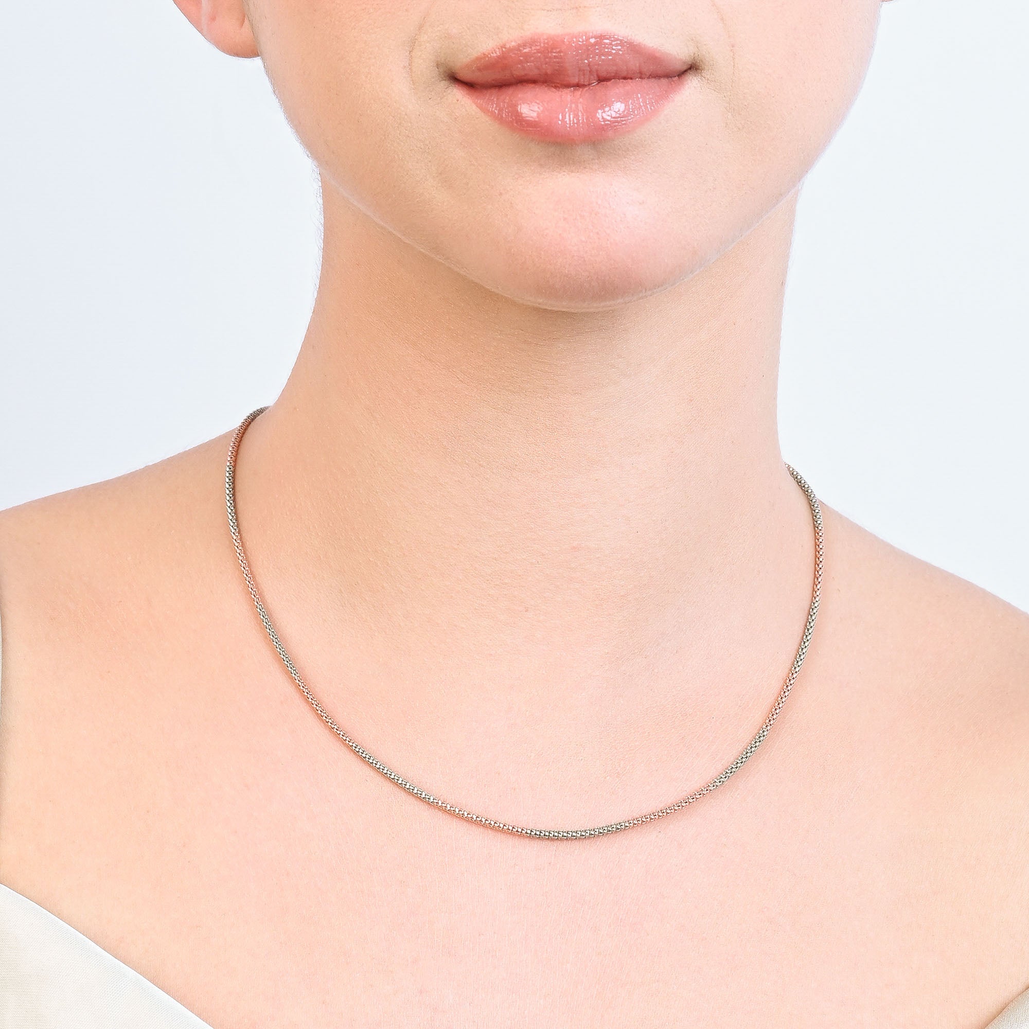 Dual-Tone Luxe Silver Chain