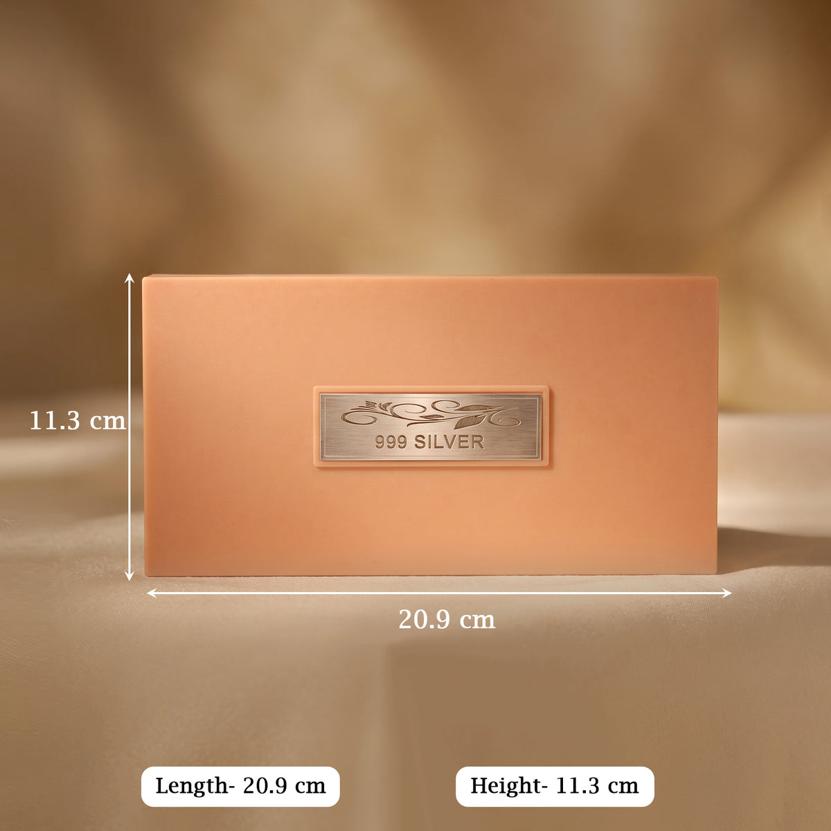 999 Silver Lakshmi Ganesh Saraswati Paduka Box