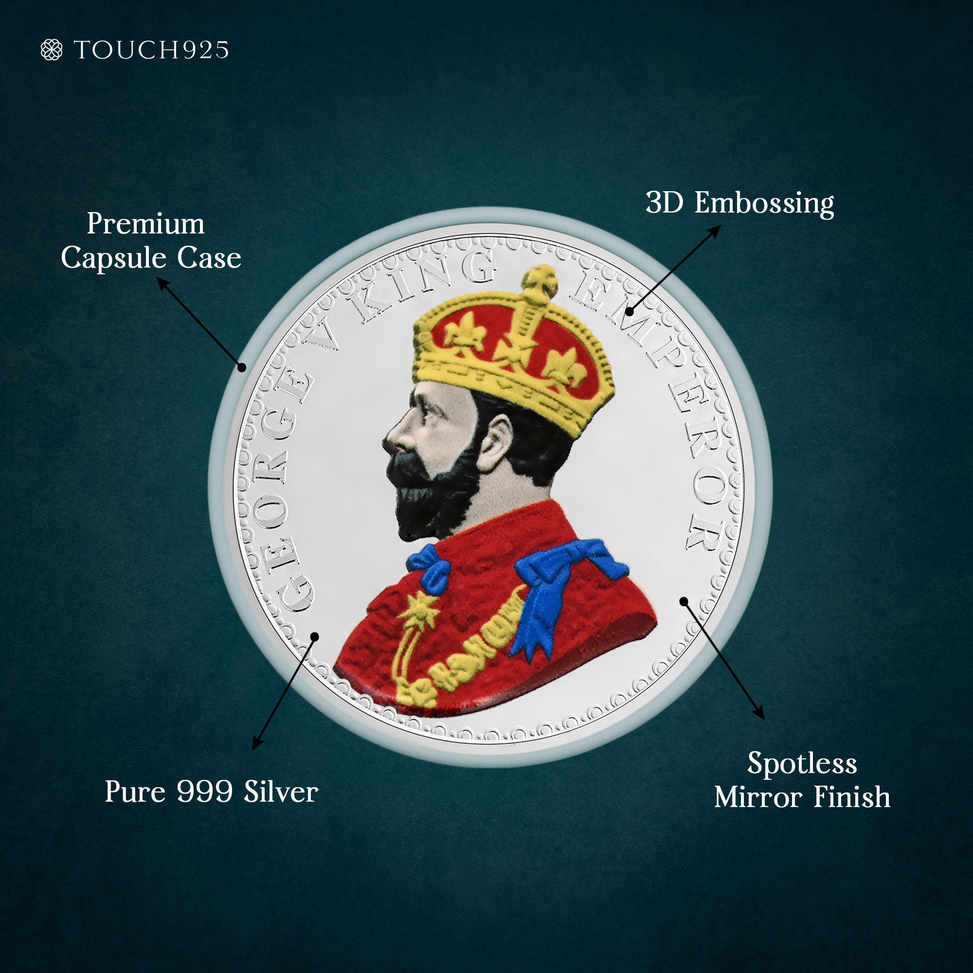 10-20g King George 999 Silver Coin