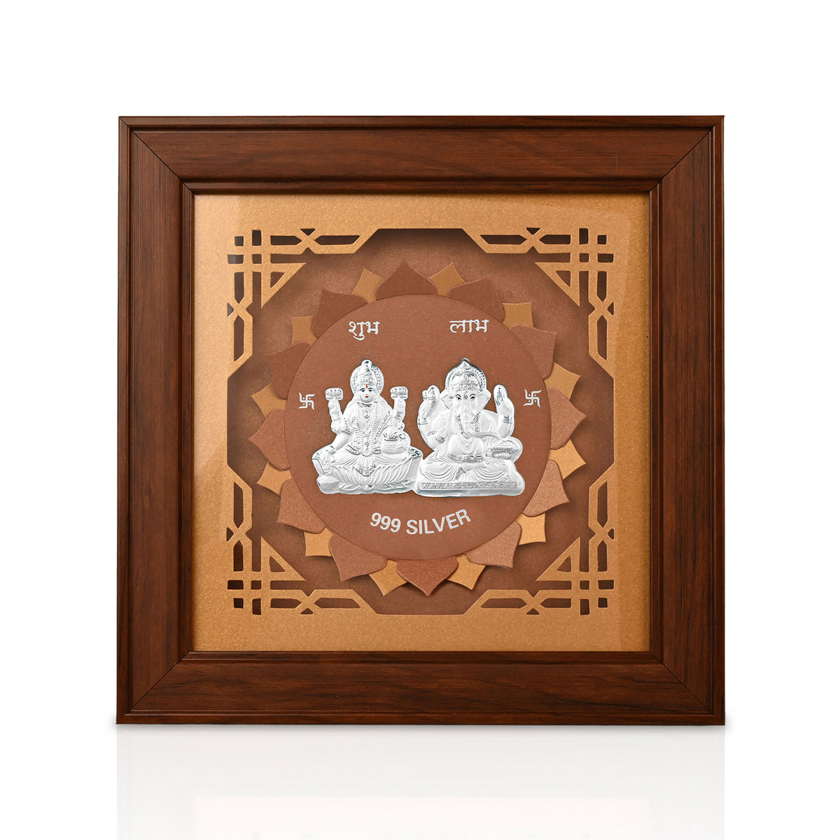 999 Silver Lakshmi Ganesh Frame