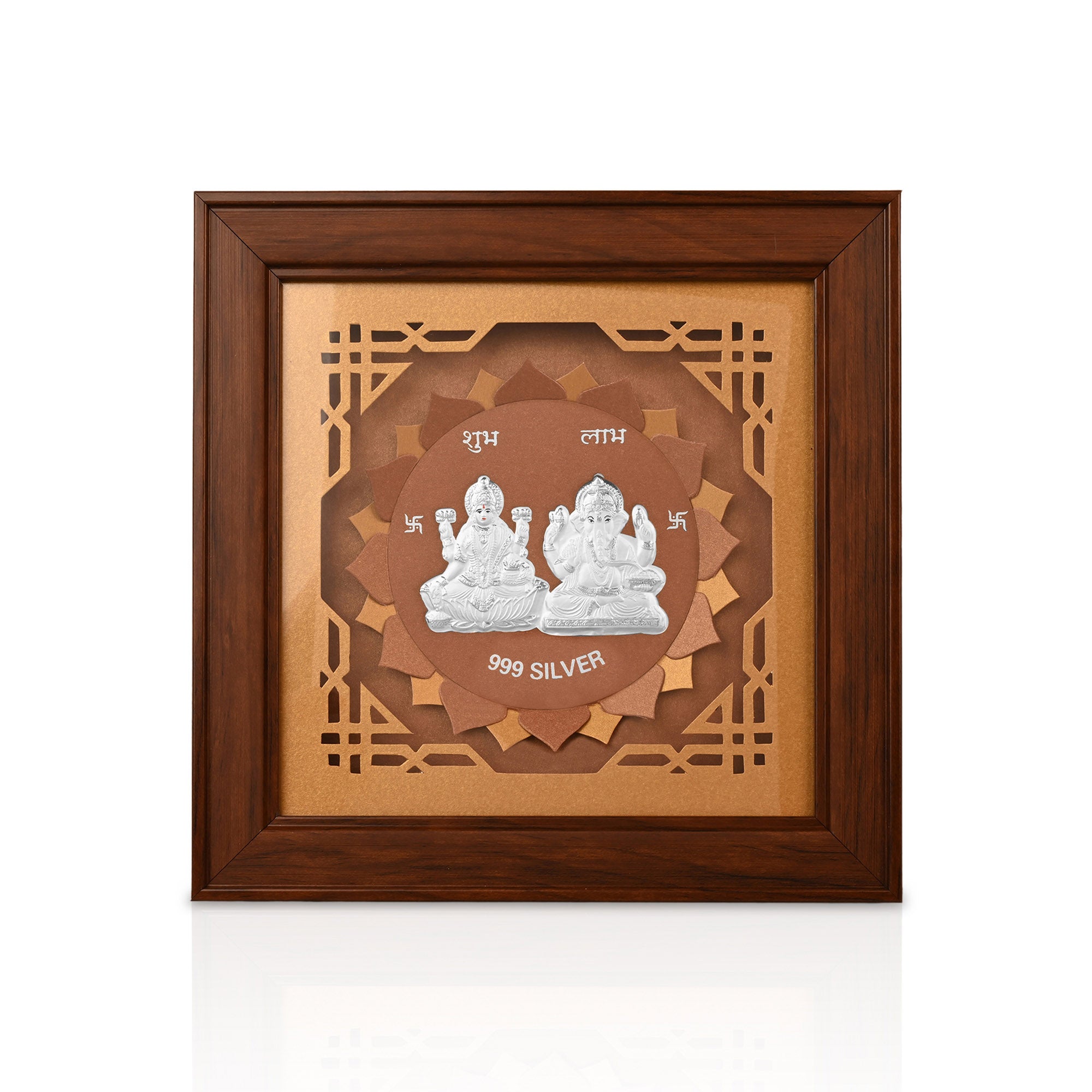 999 Silver Lakshmi Ganesh Frame