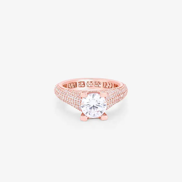 Rose Gold Luminance Silver Ring