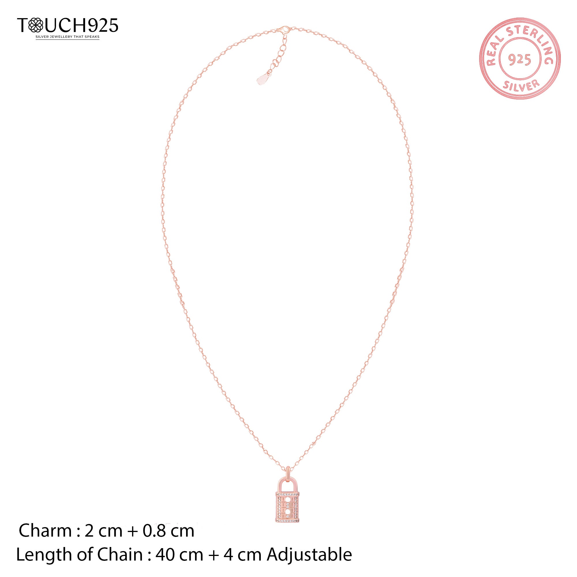 Padlock Silver Necklace