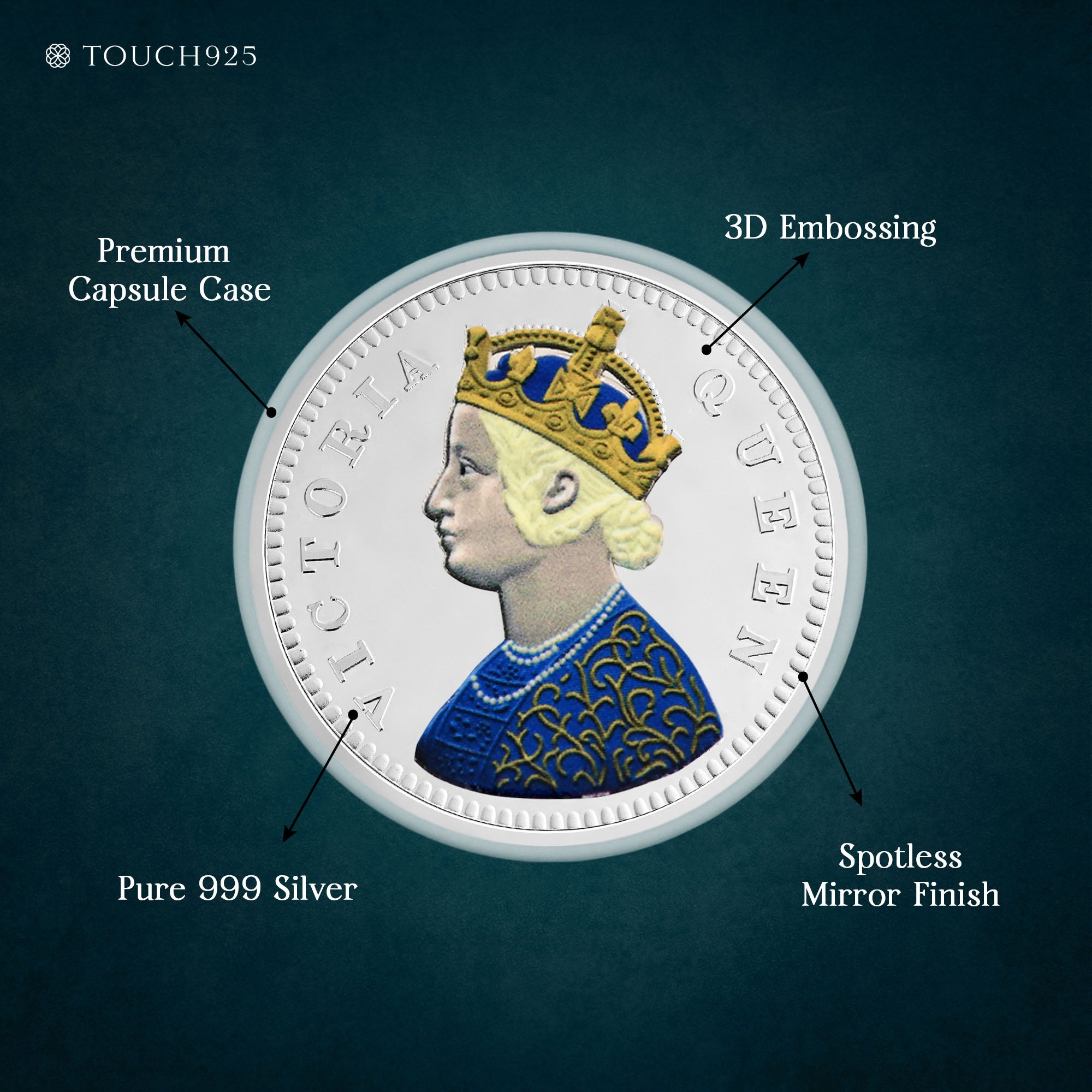 999 Silver 20g Queen Victoria Coin