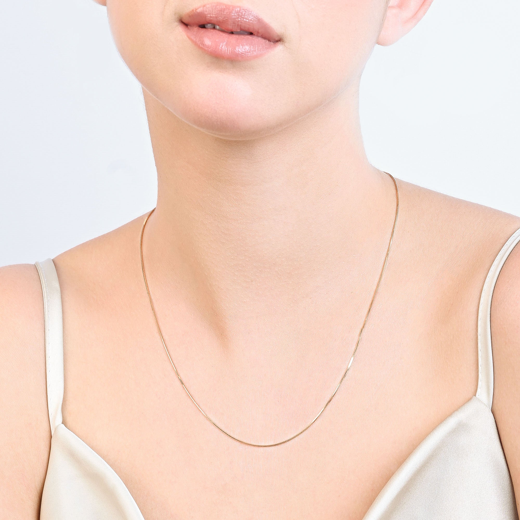 Sleek Snake Silver Chain