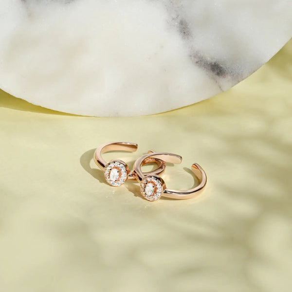 Centered Stone Toe Rings