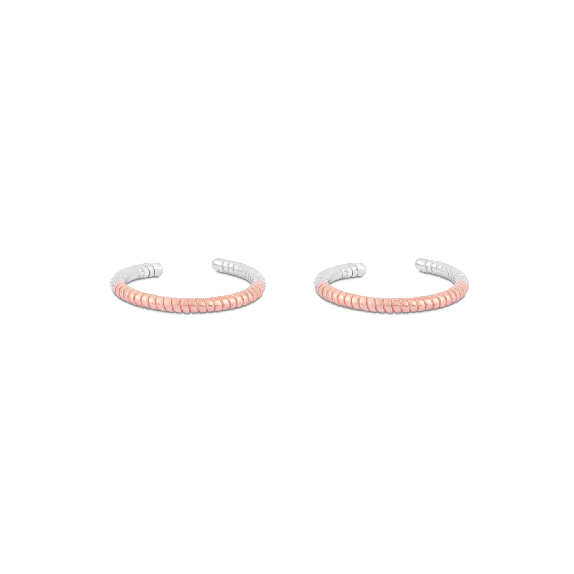 Twist Ridge Silver Toe Ring - Touch925 Silver Jewellery