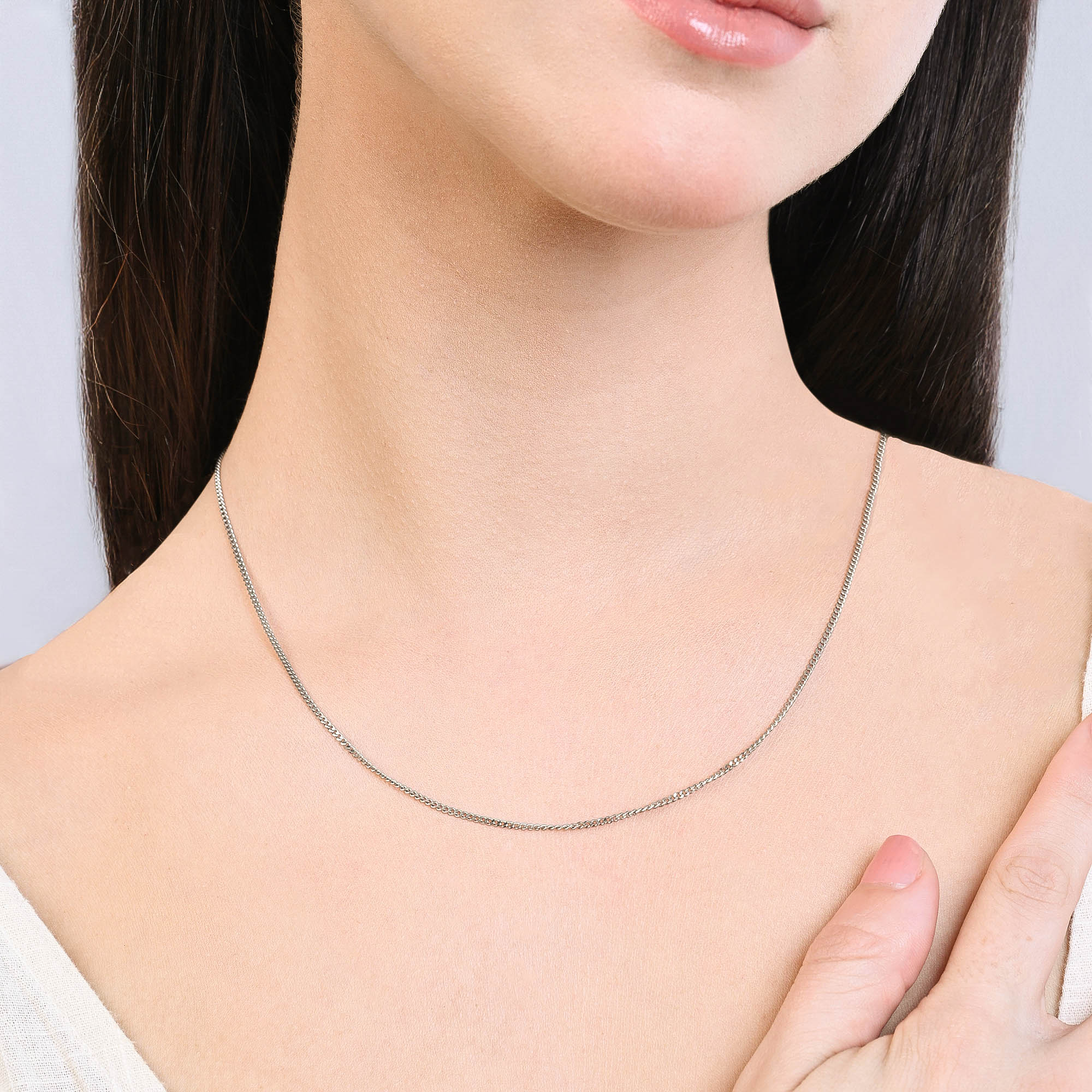 Classic Curb Sterling Silver Chain