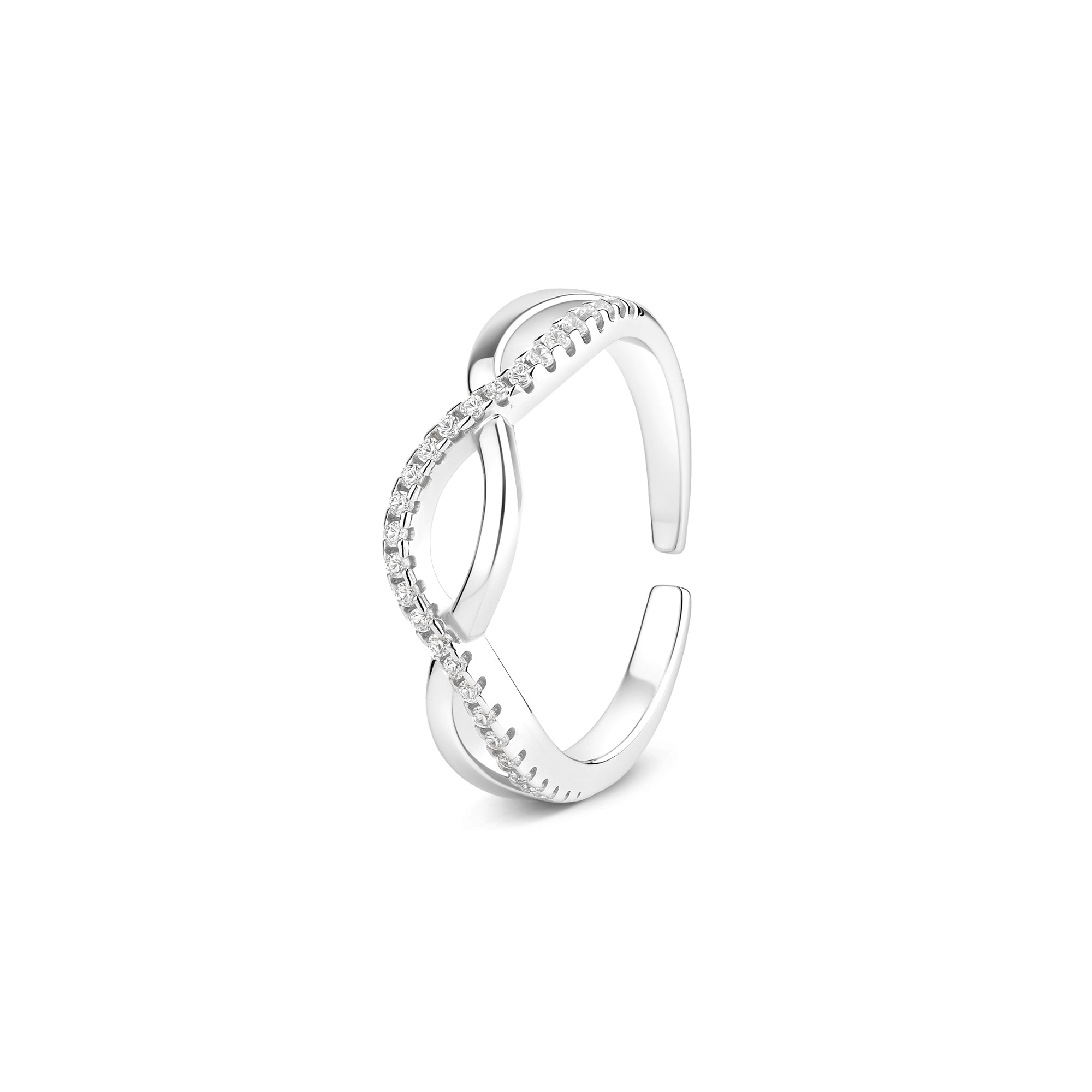 CZ Stones Infinity Toe Ring