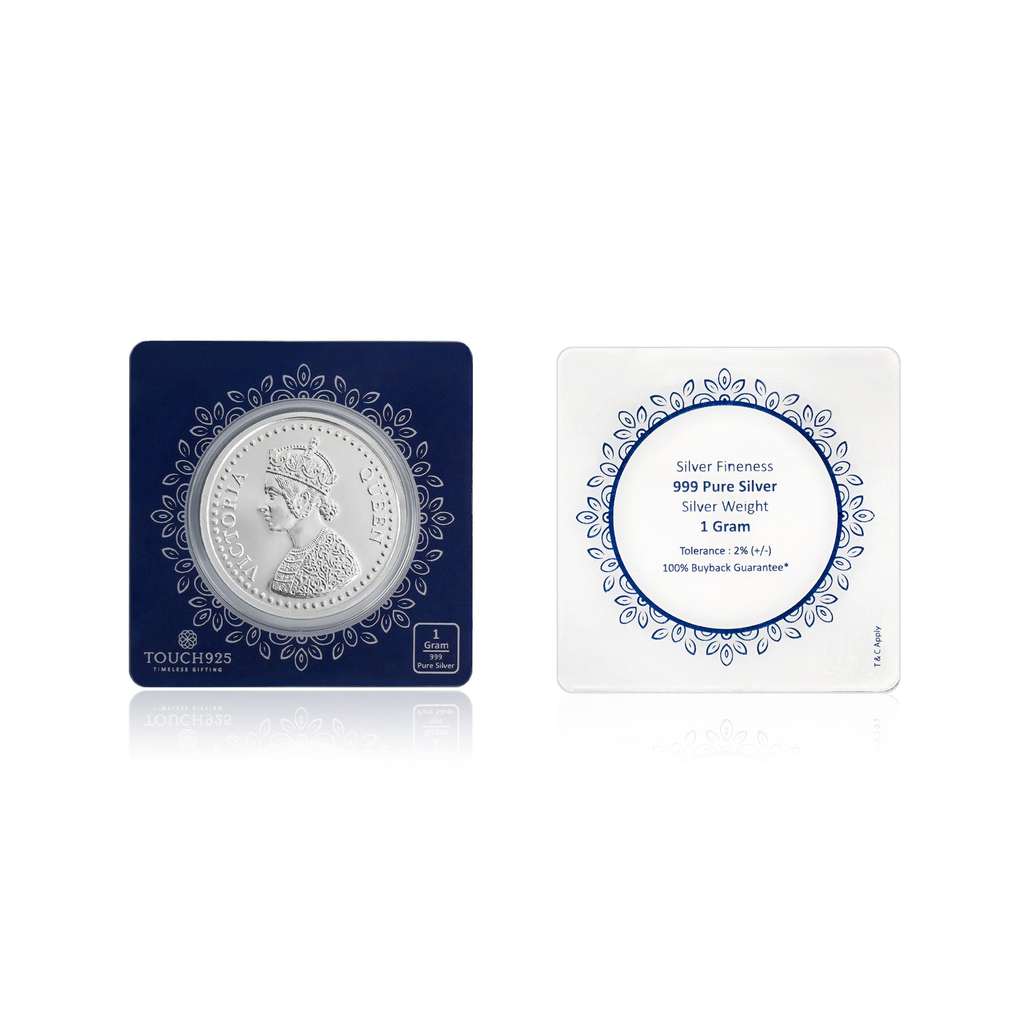 1g Queen Victoria 999 Silver Coin