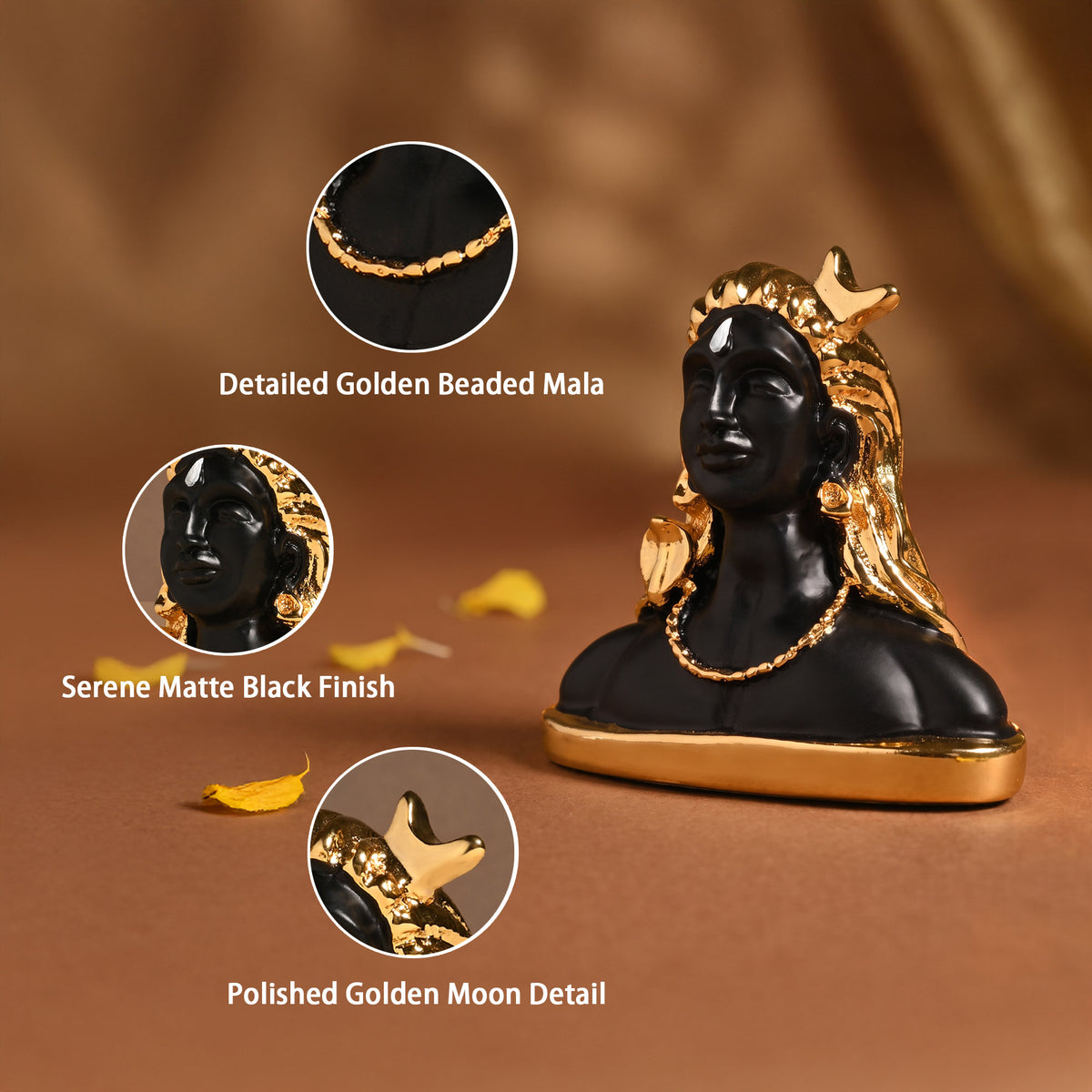 Adiyogi 24K Gold Plated Idol