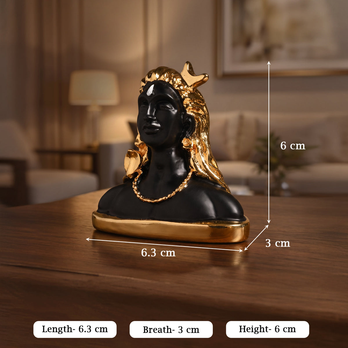 Adiyogi 24K Gold Plated Idol