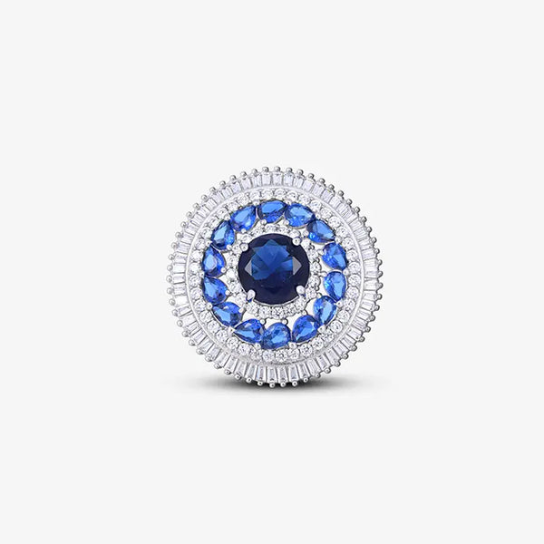 Sapphire Elegance Silver Ring