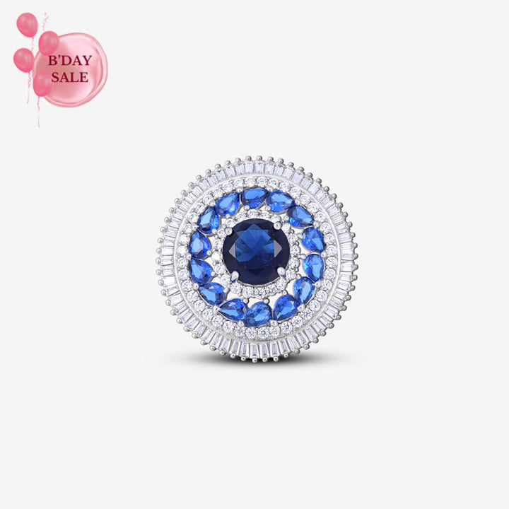 Sapphire Elegance Silver Ring - Touch925
