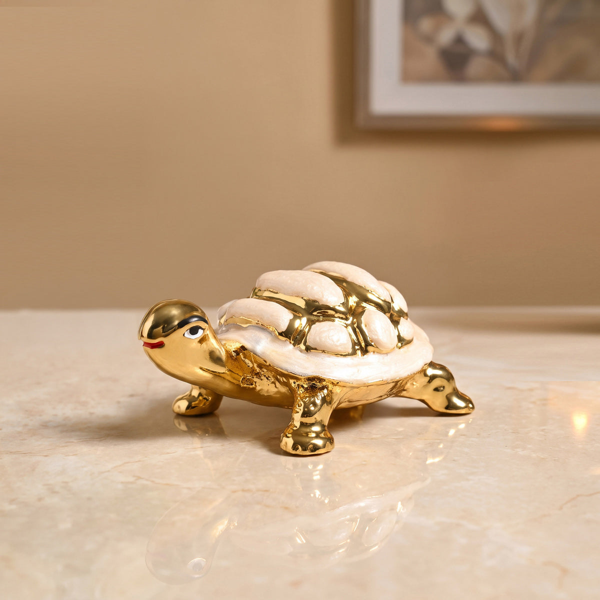 24K Gold Plated Tortoise Figurine