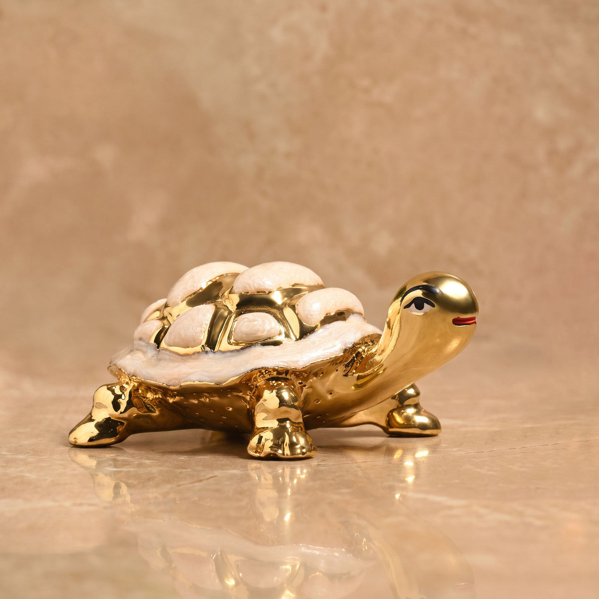 24K Gold Plated Tortoise Figurine