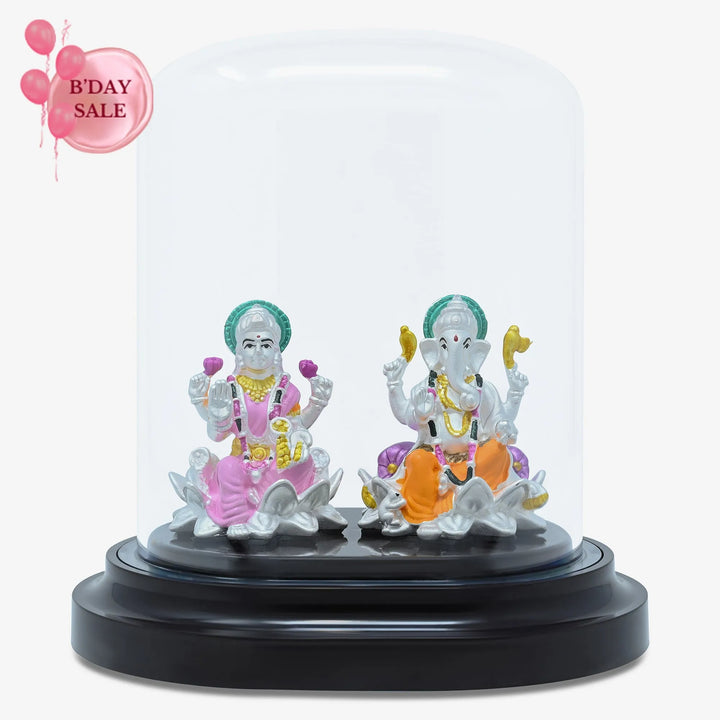 999 Silver Laxmi Ganesh Harmony Idol - Touch925