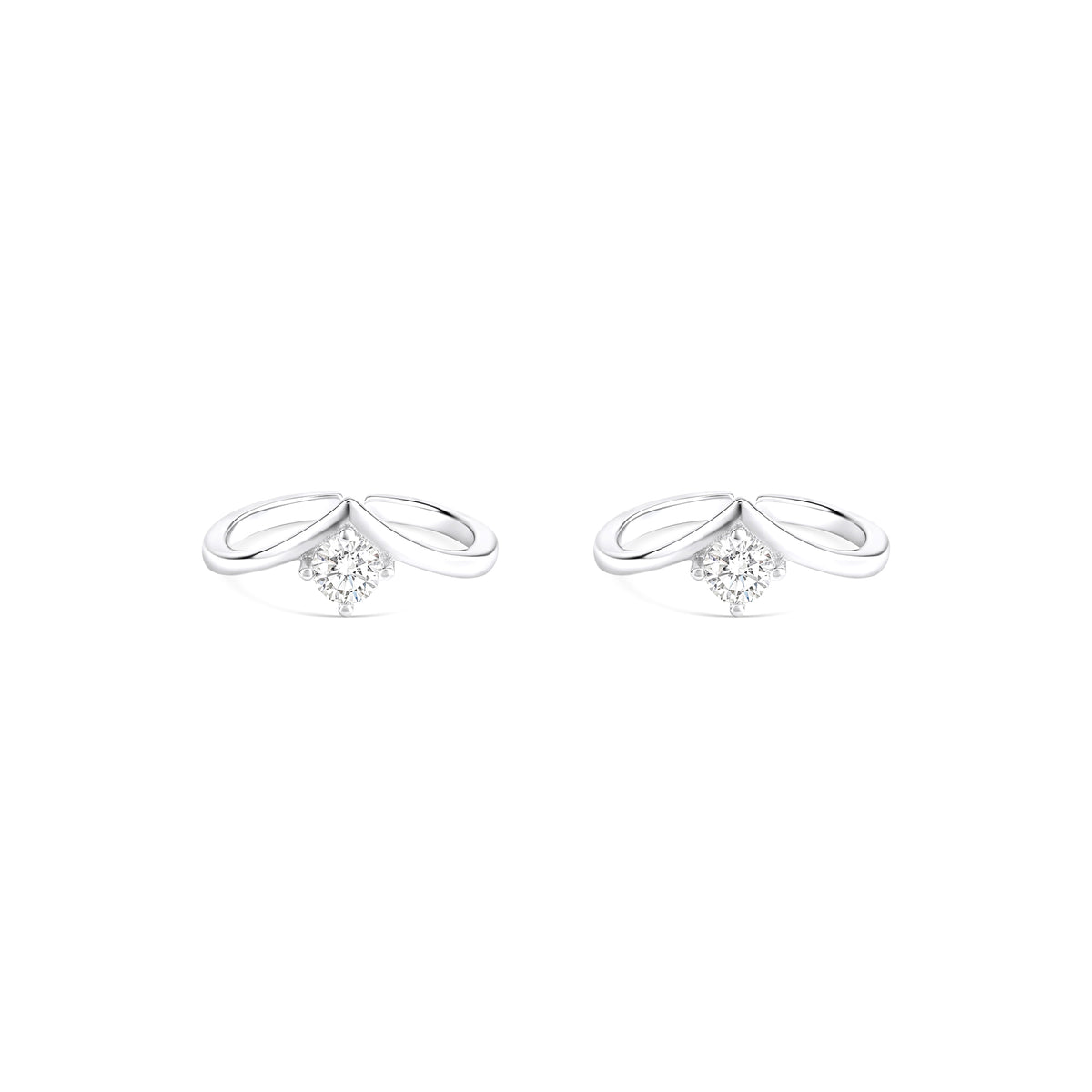 Solitaire CZ Toe Ring - Touch925 Silver Jewellery