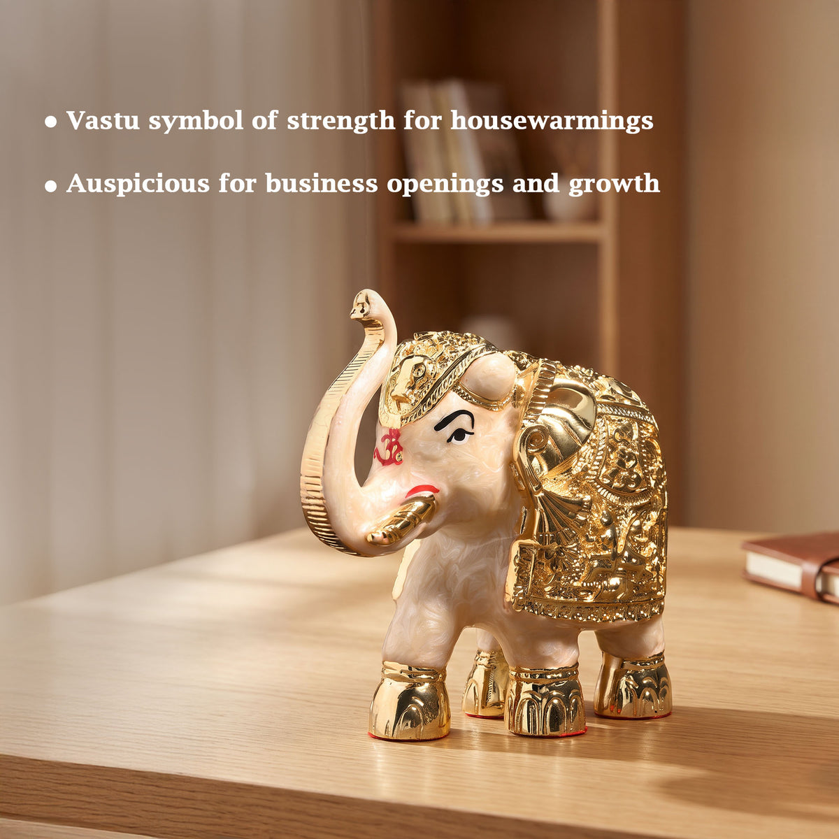 24K Gold Plated Elephant Showpiece