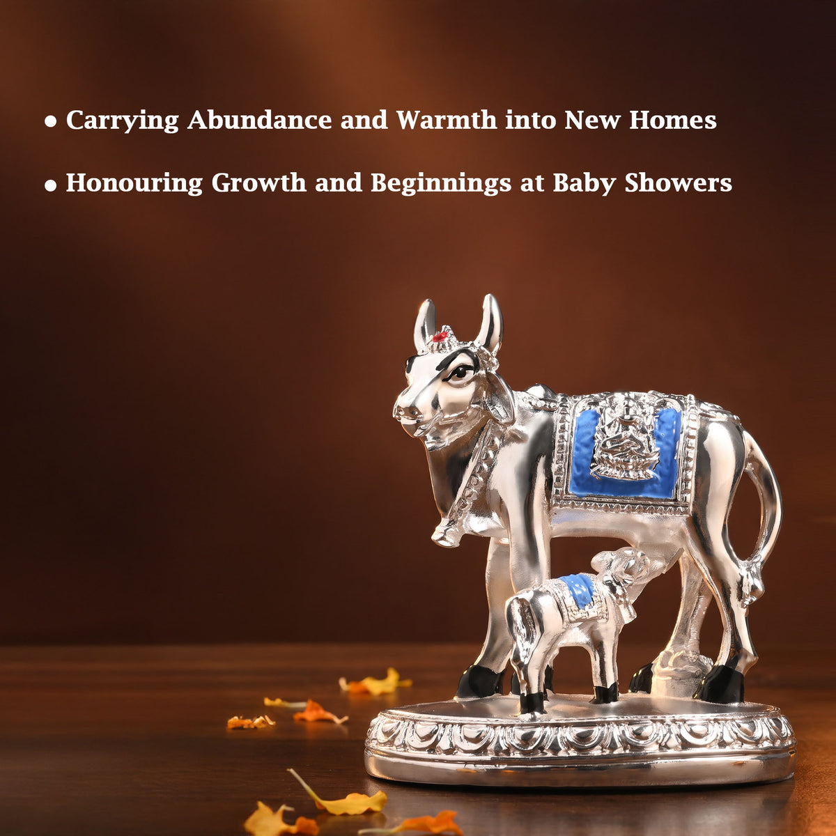 999 Silver Kamdhenu Showpiece