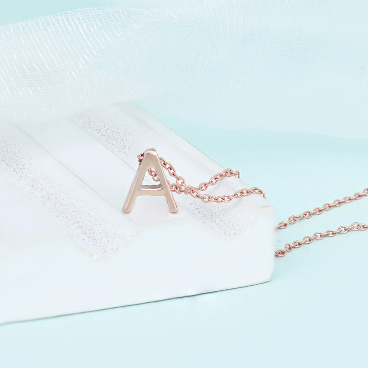 "A" Initial Necklace - Touch925