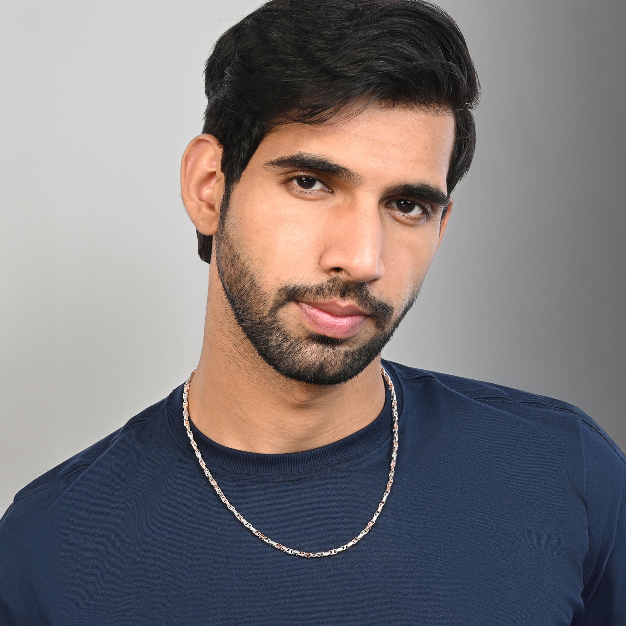 DualTone Link Silver Chain