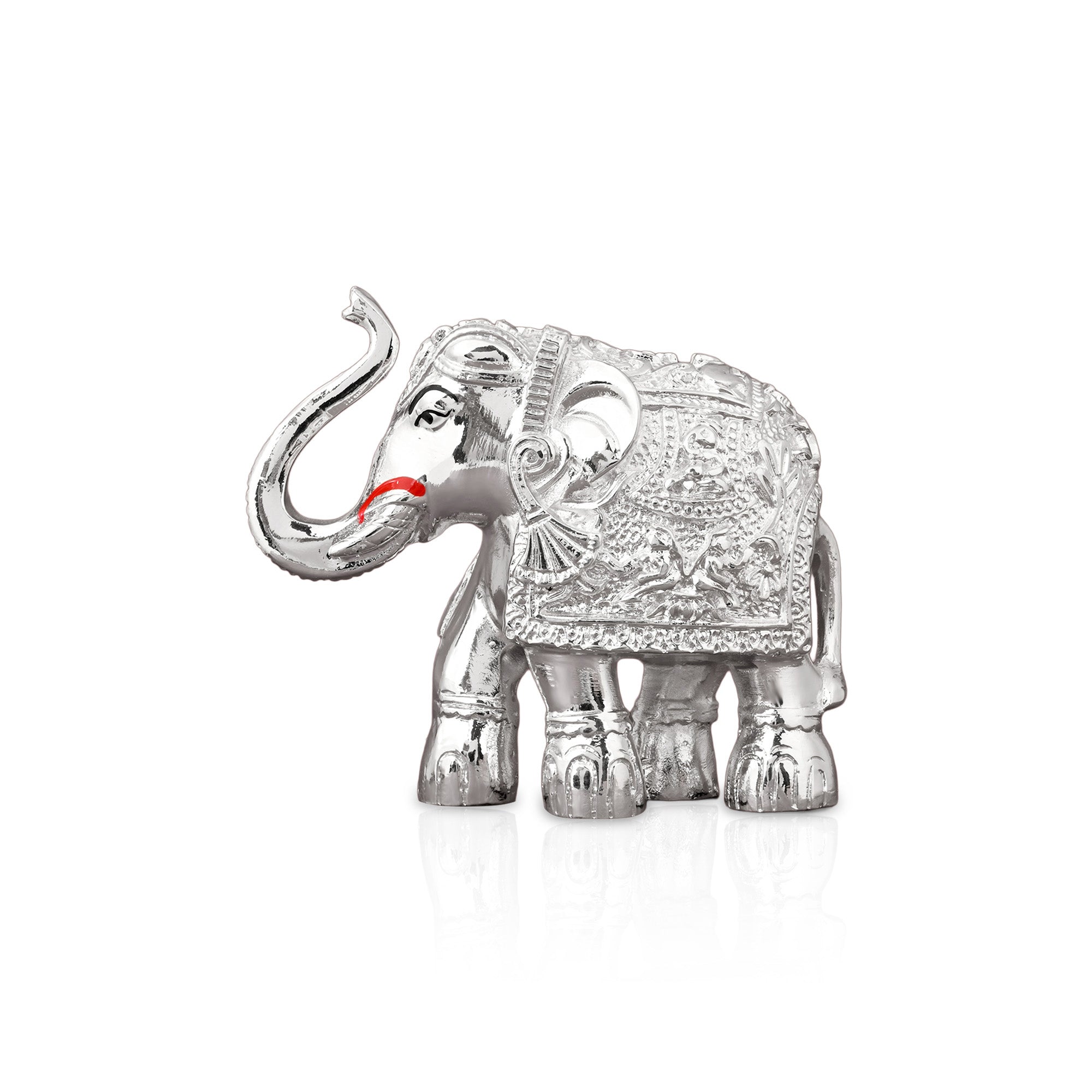999 Silver Elephant Showpiece