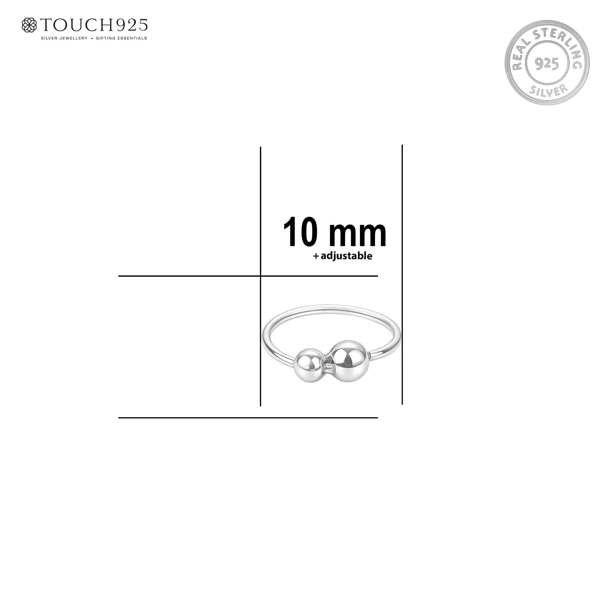Classic Dual Bead Helix Hoop