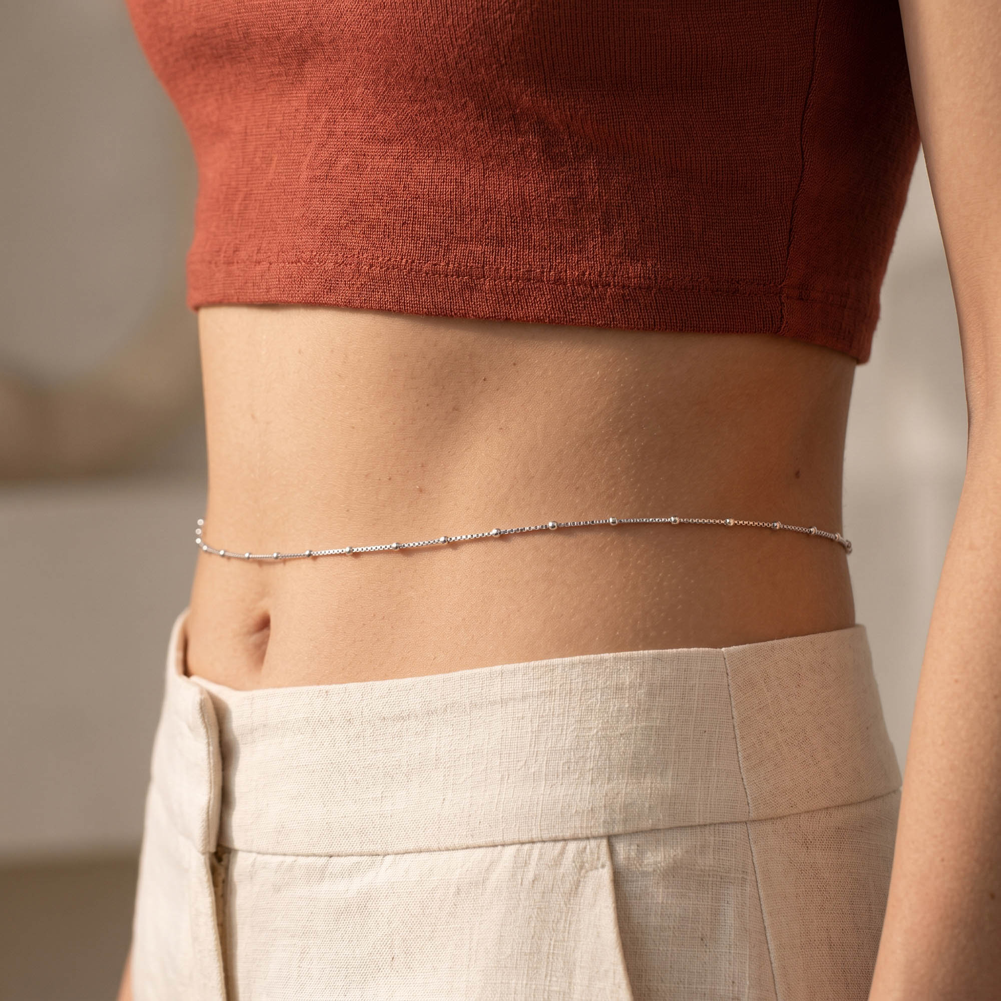 Liquid Shimmer Waist Chain