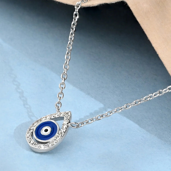 Drop Evil Eye Necklace