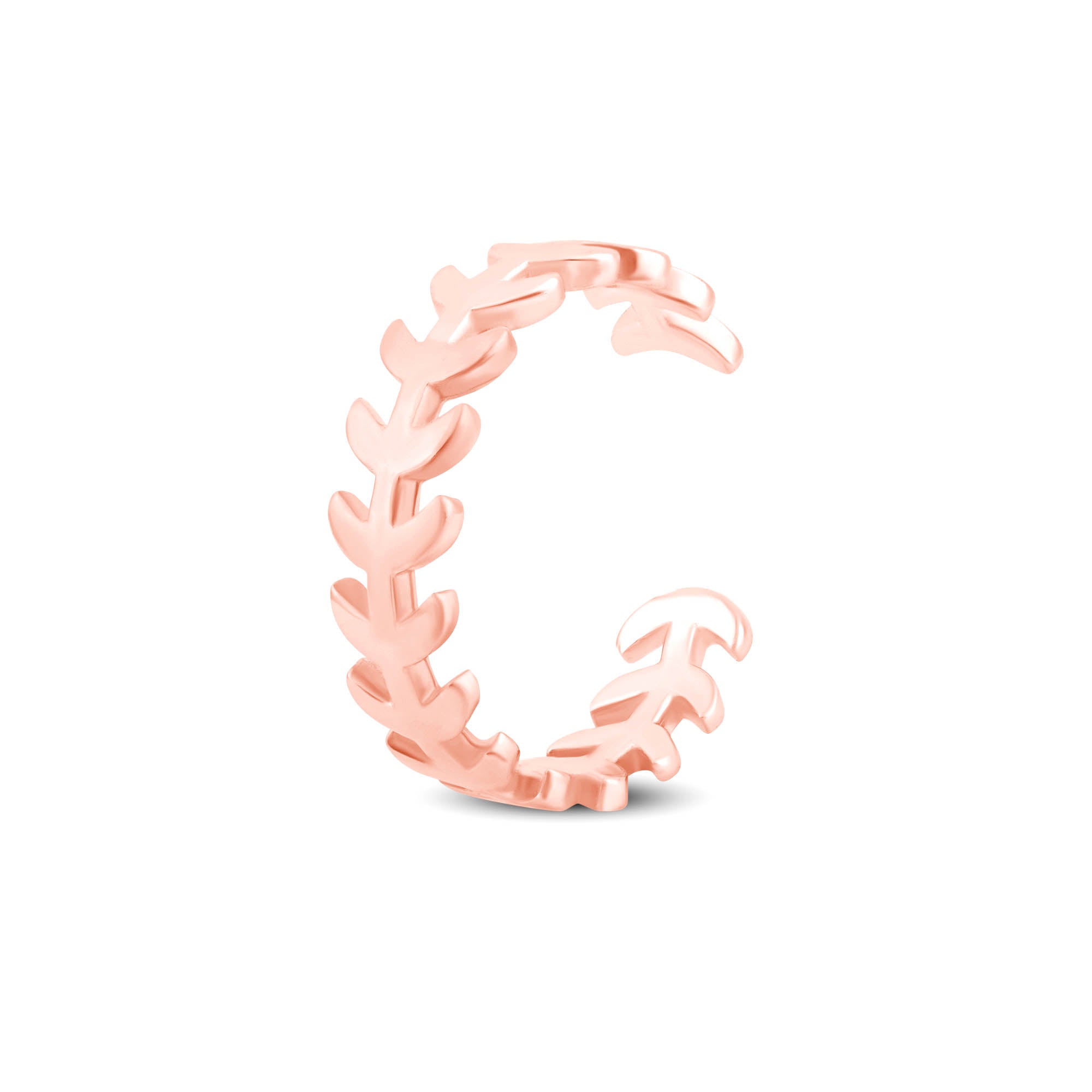 Leaf Vine Silver Toe Ring