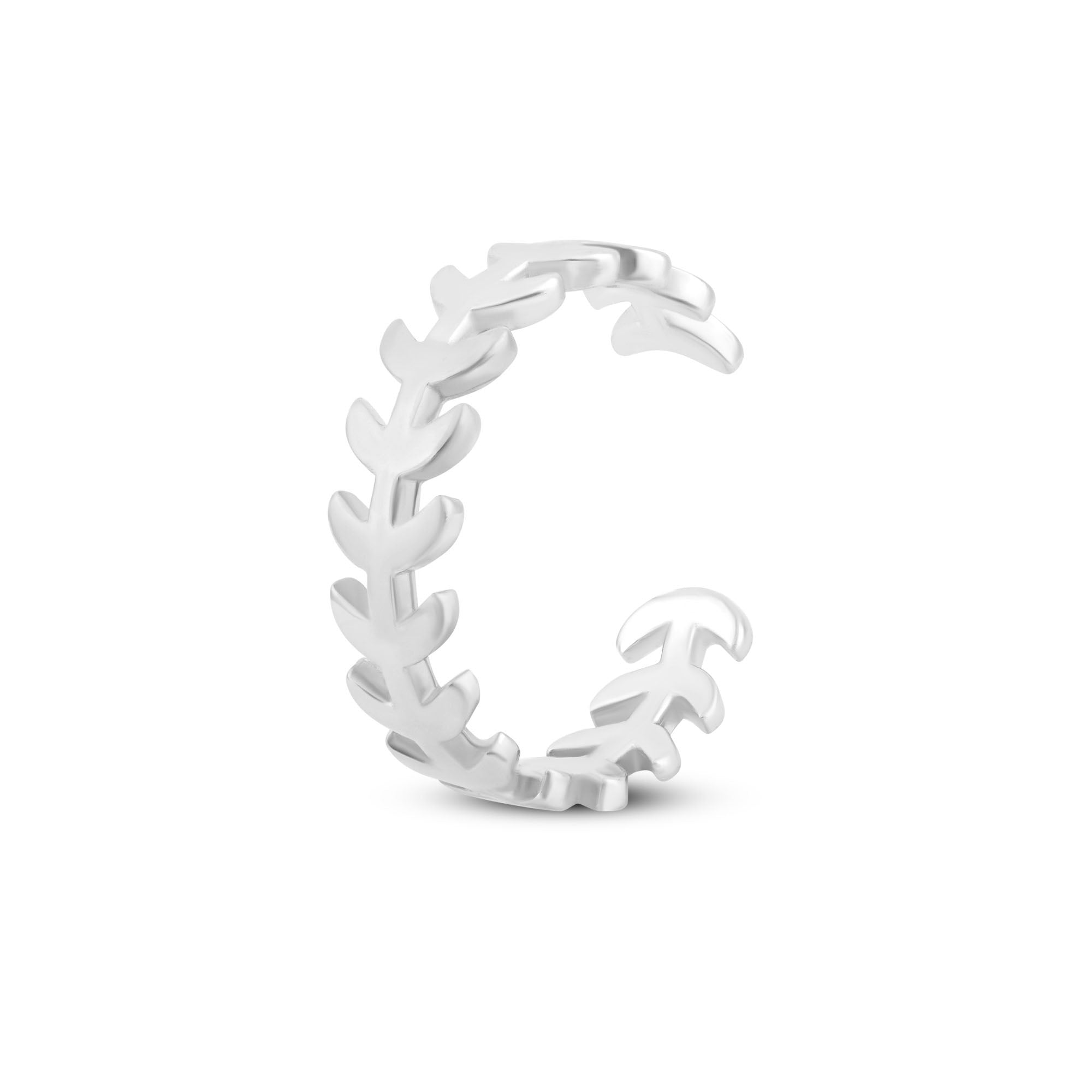 Leaf Vine Silver Toe Ring