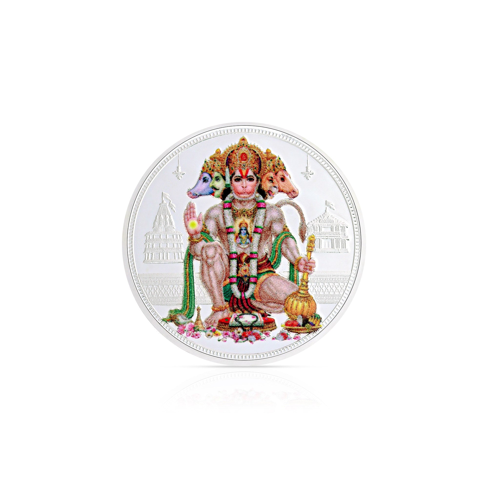 Pure 999 Silver 10g Panchmukhi Hanuman Ji Coin