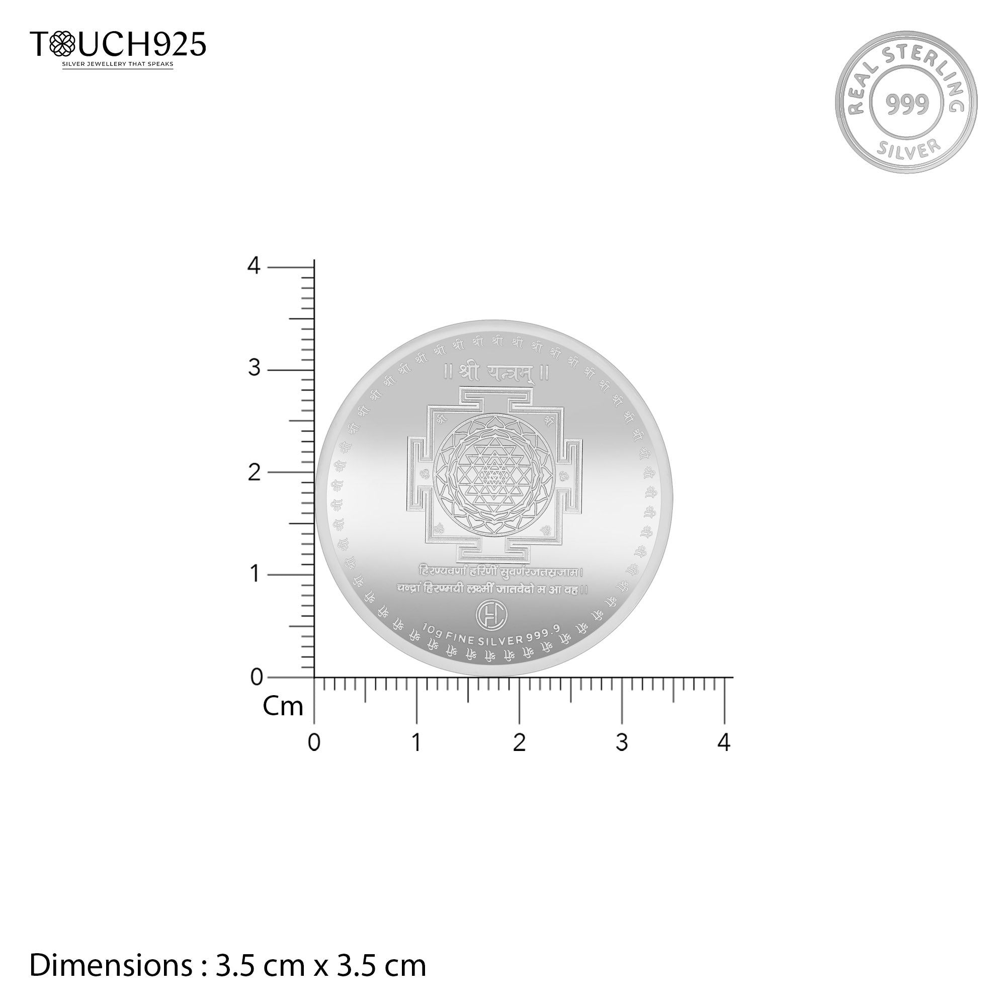 999 Silver Laxmi Ganesh Coin