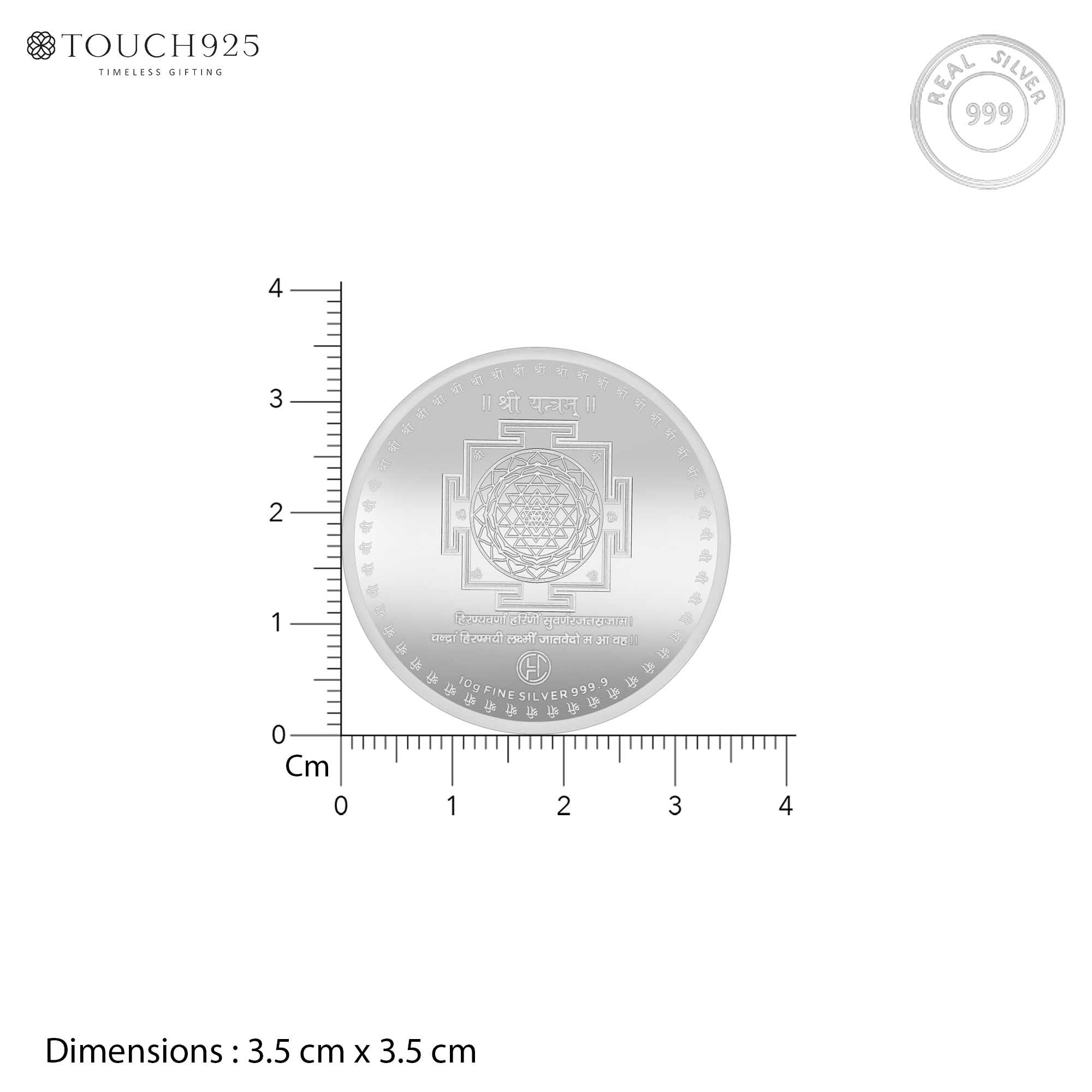 999 Silver 10g Laxmi Ganesh Coin