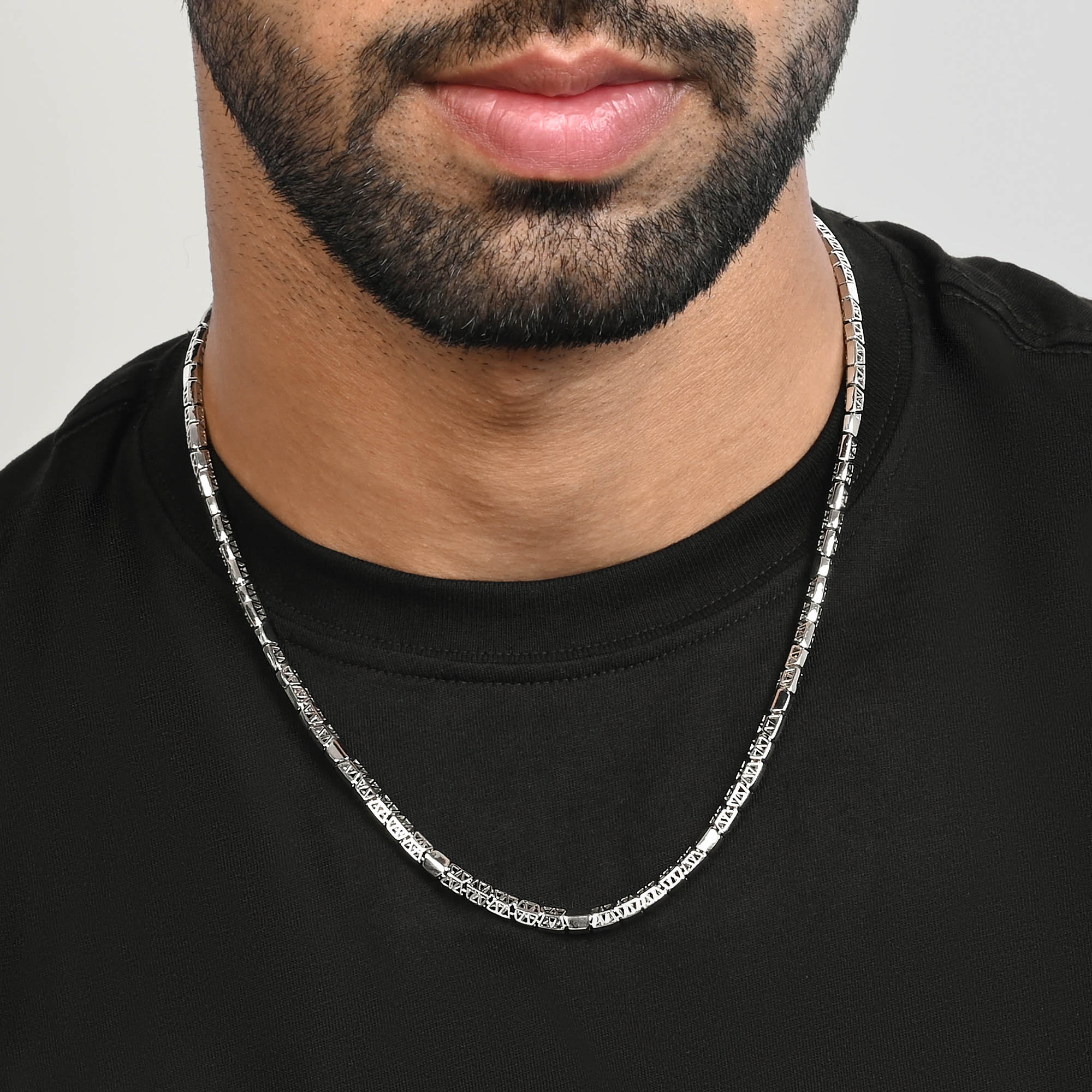 GeoGrid Silver Chain