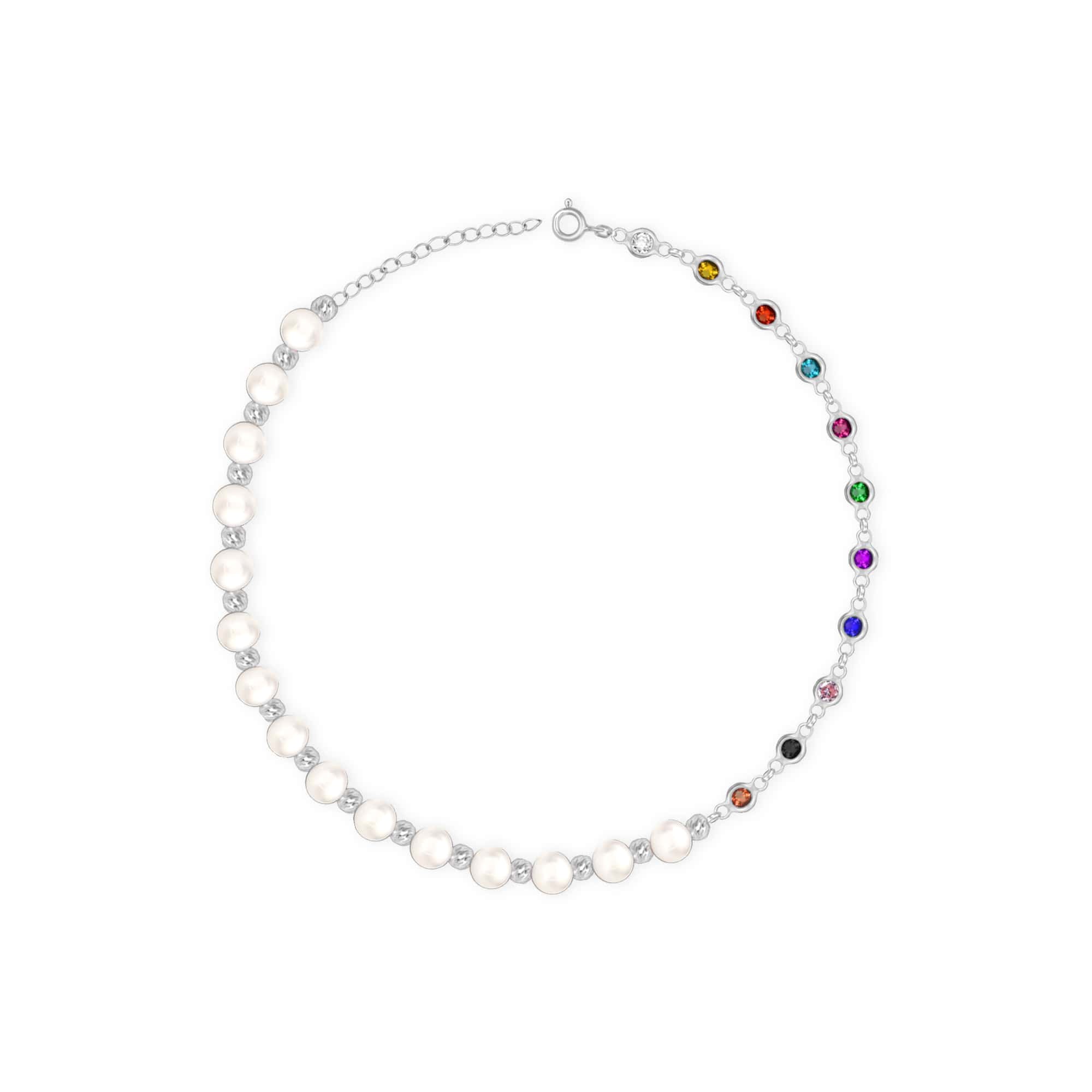 Dual-Style Pearl Anklet