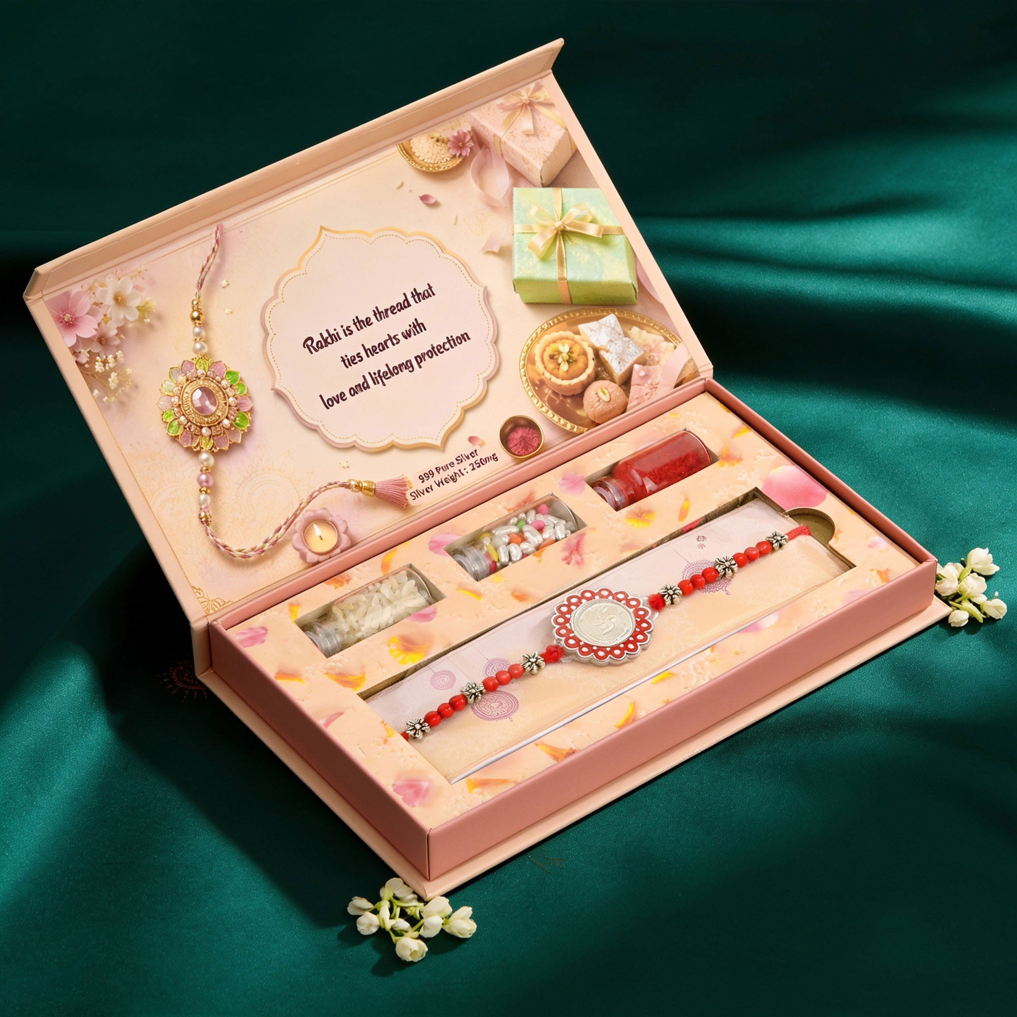 Silver Rakhi Ritual Gift Pack