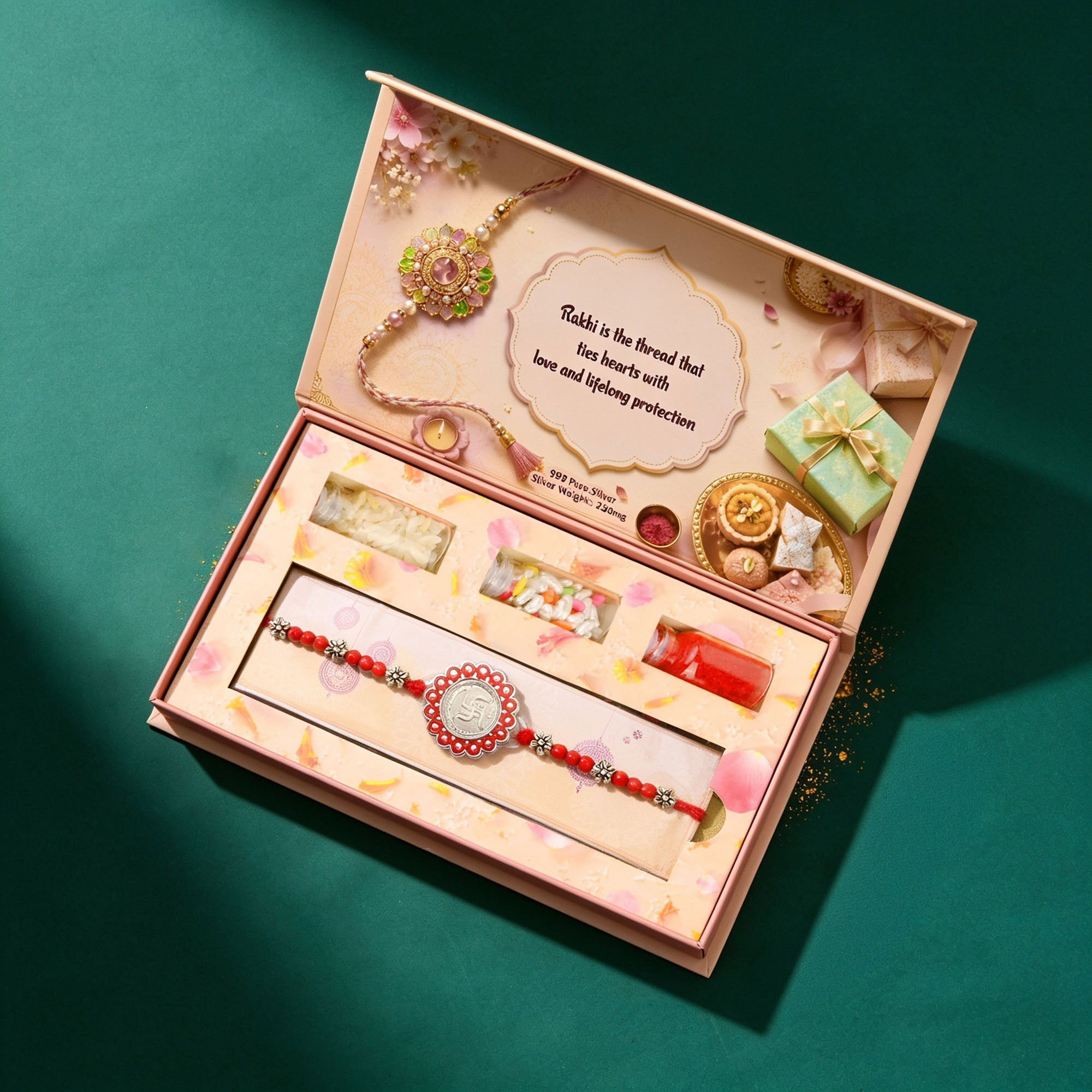 Silver Rakhi Ritual Gift Pack