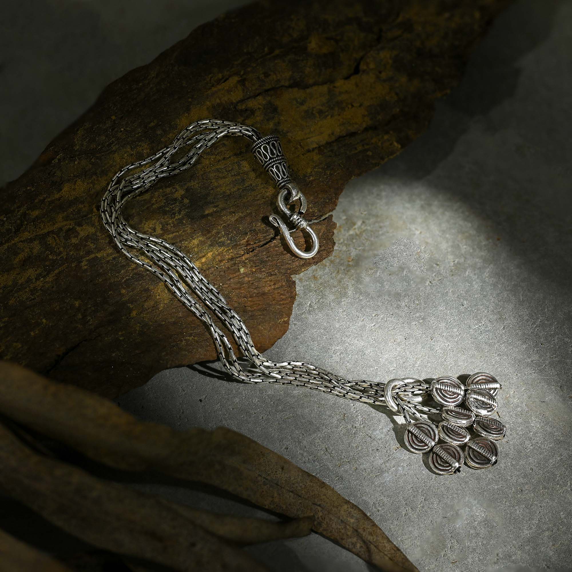 Oxidised Multi-Strand Bracelet