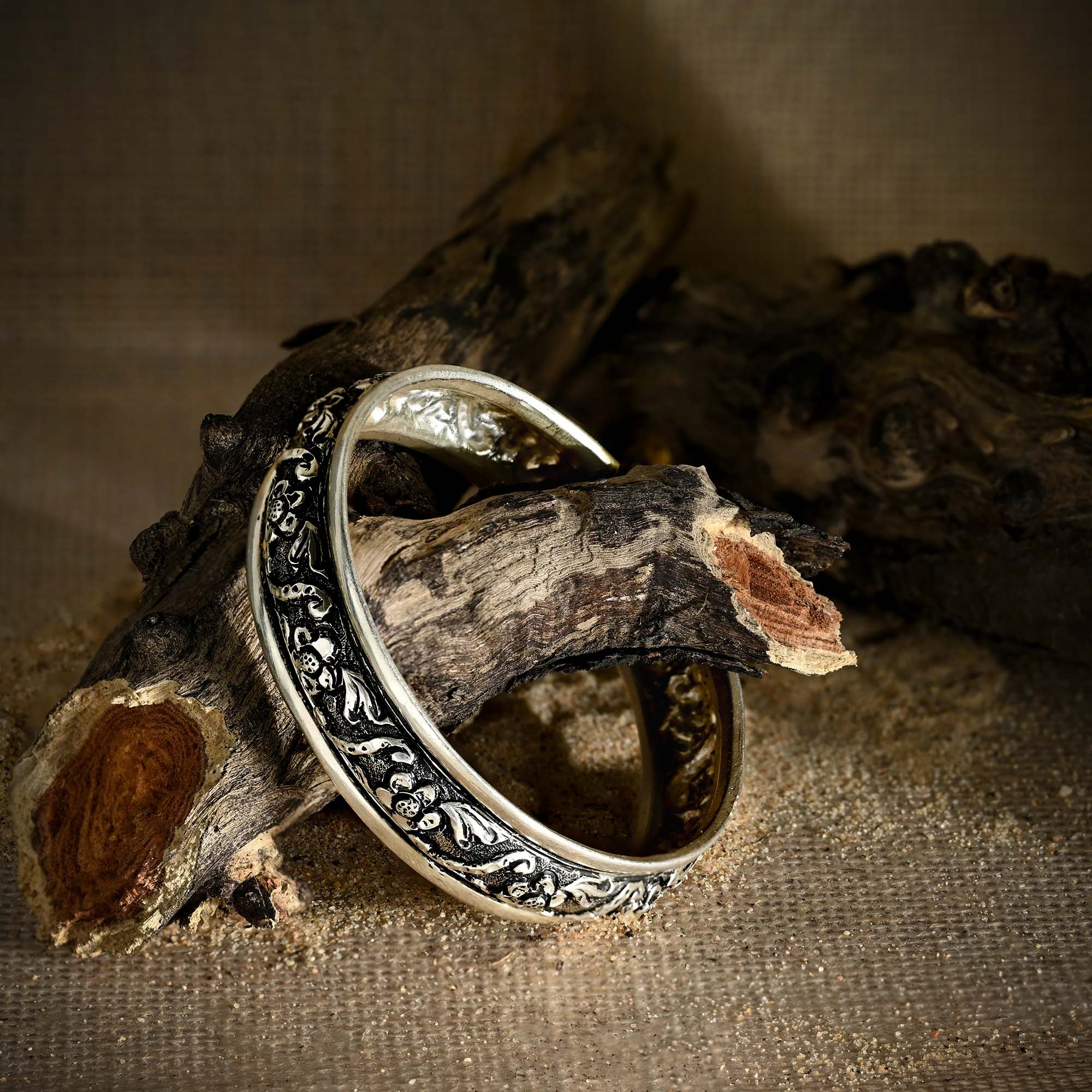 Petal-Embellished Kada