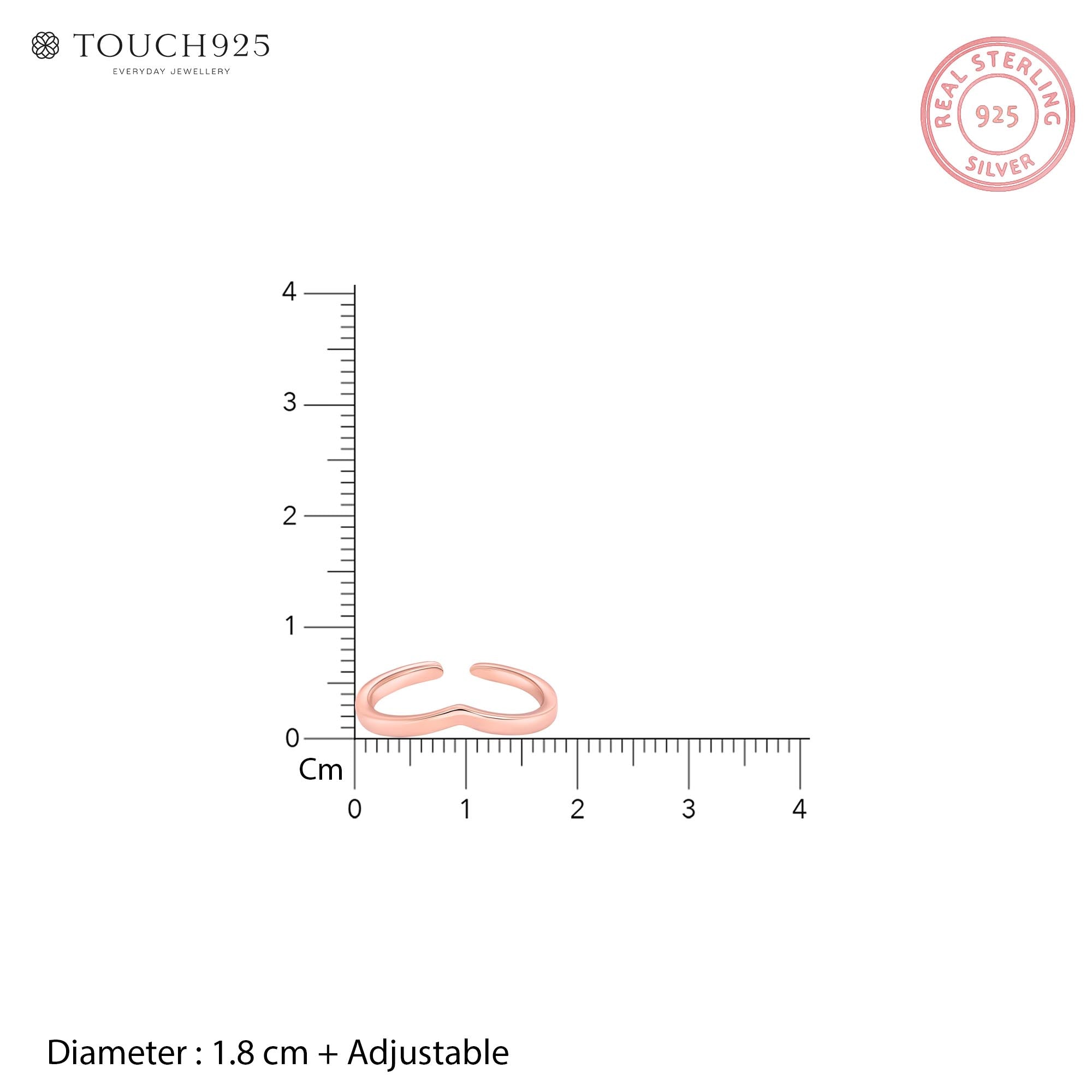 Diadem Silver Toe Ring