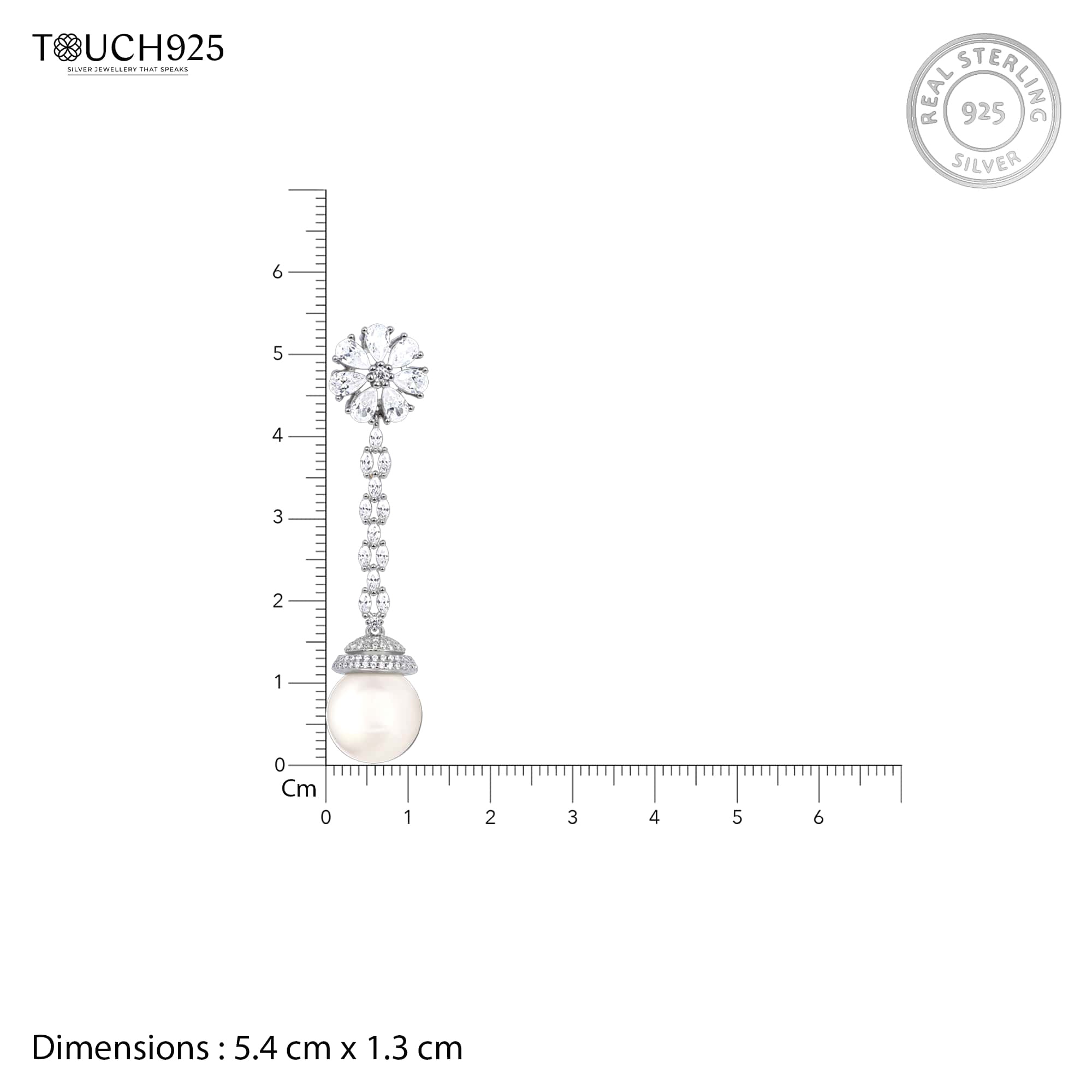 Pearl CZ Cascade Dangler