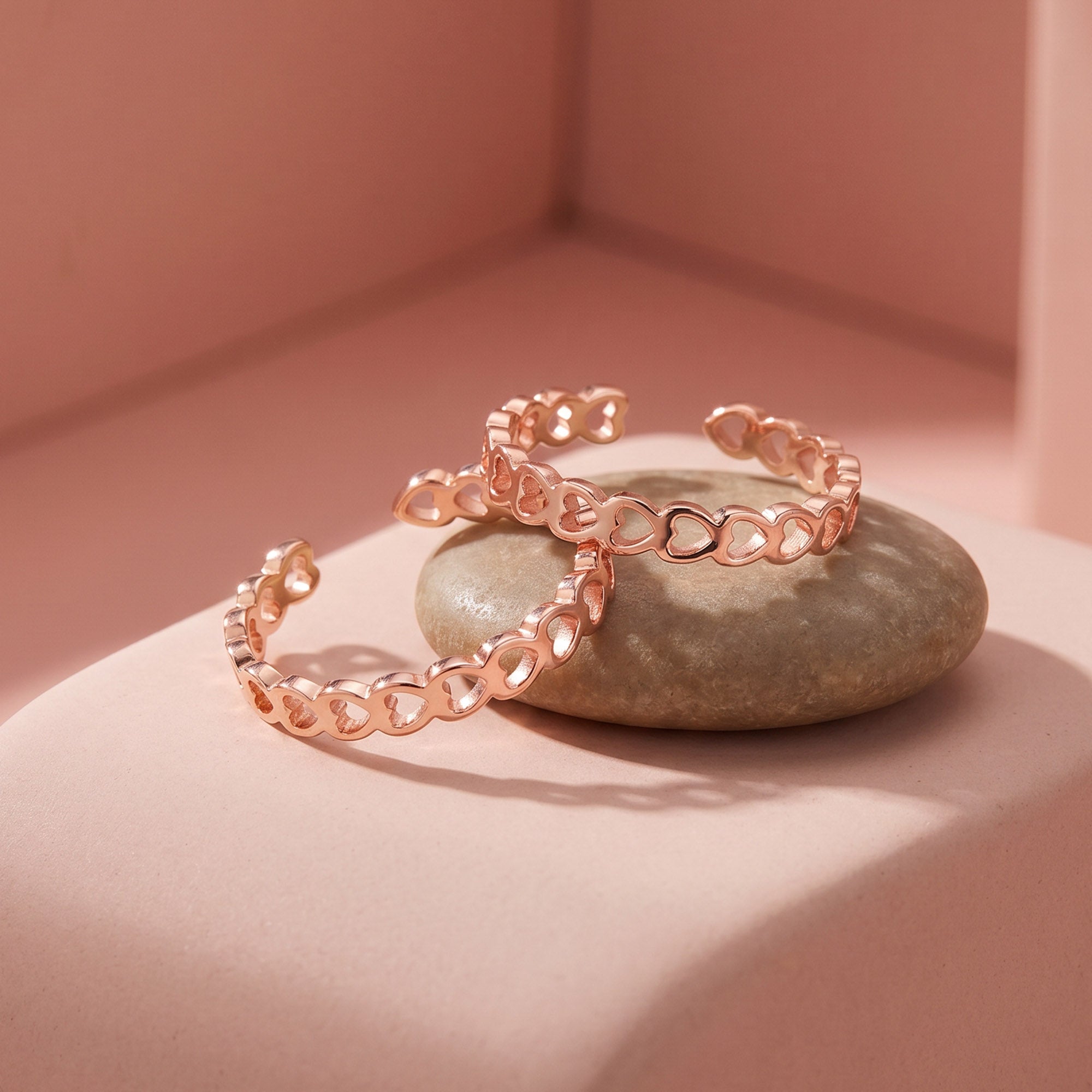 Heartlet Silver Toe Ring