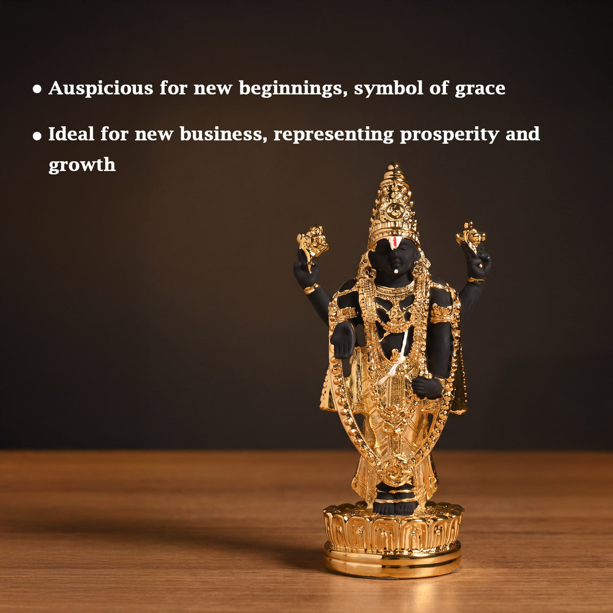 24K Gold Plated Shree Balaji Idol