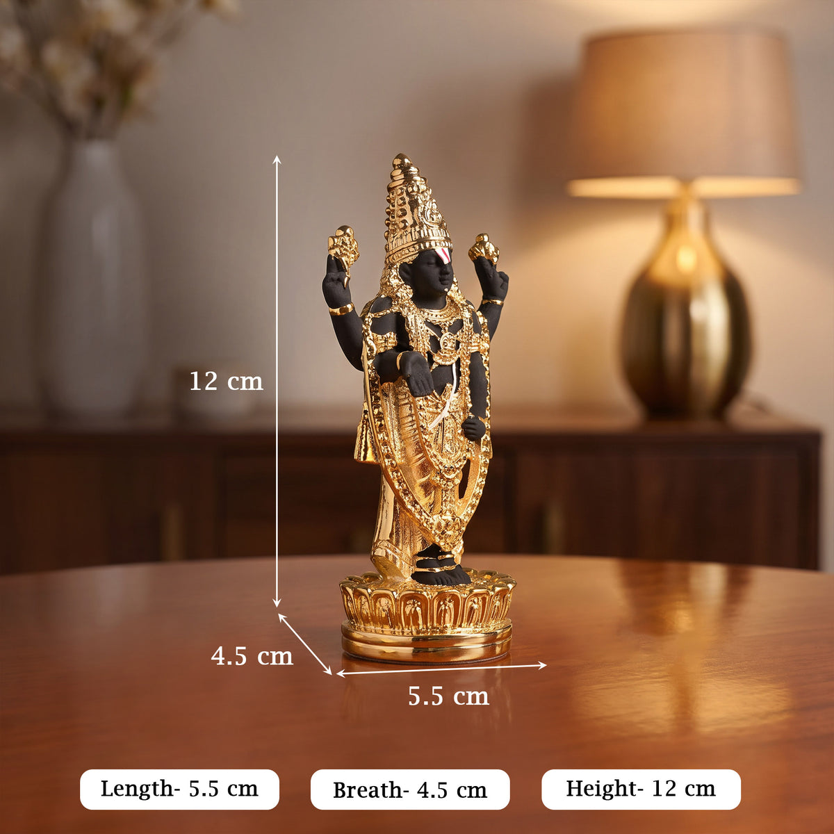24K Gold Plated Shree Balaji Idol