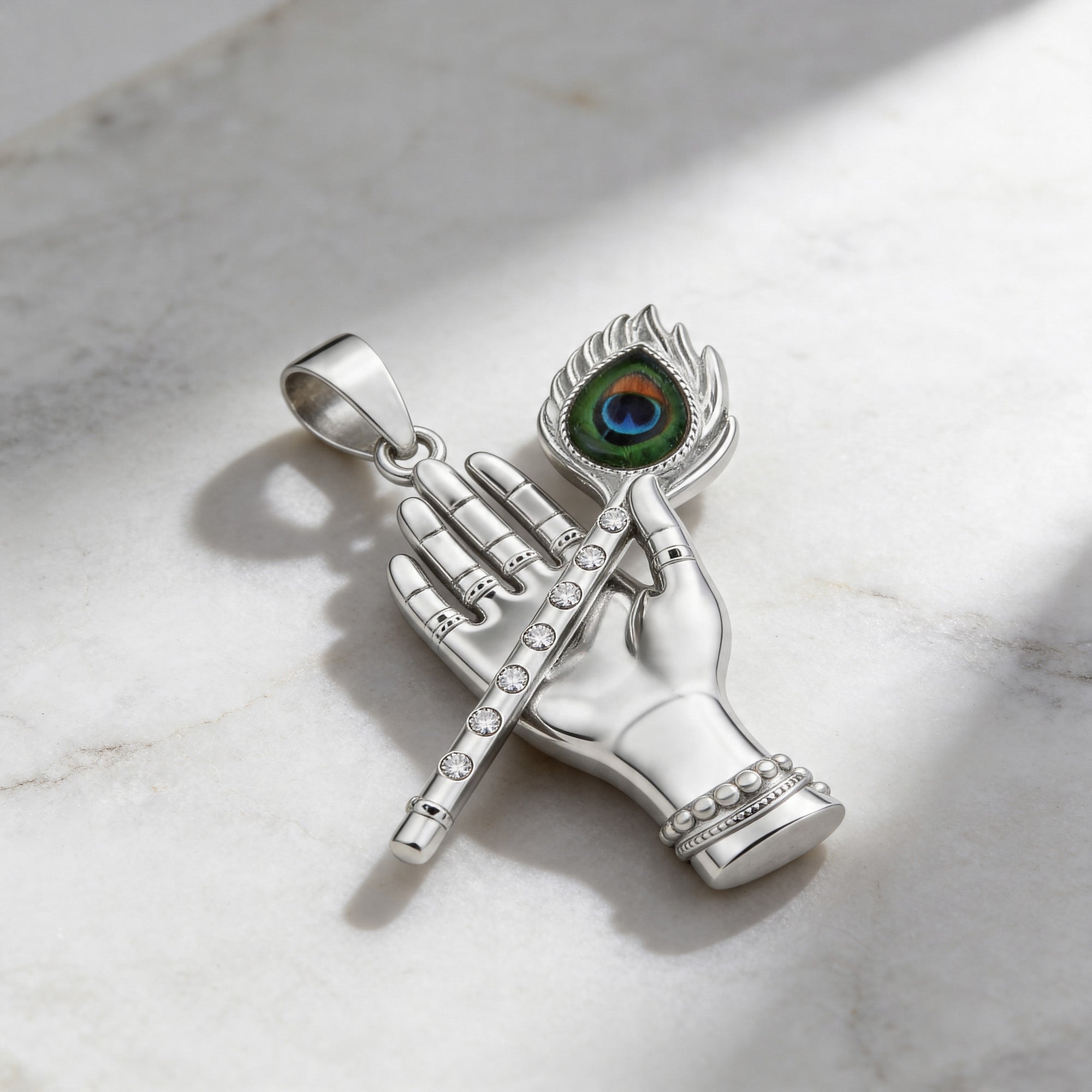 Krishna Hand Flute Pendant