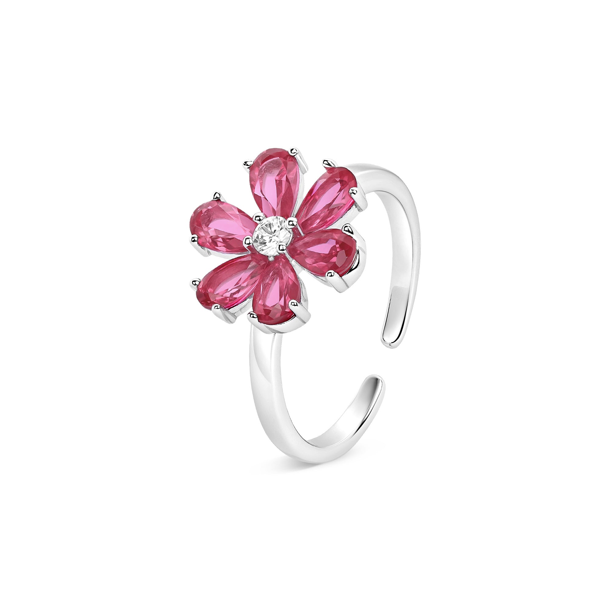 Petaline Silver Toe Ring