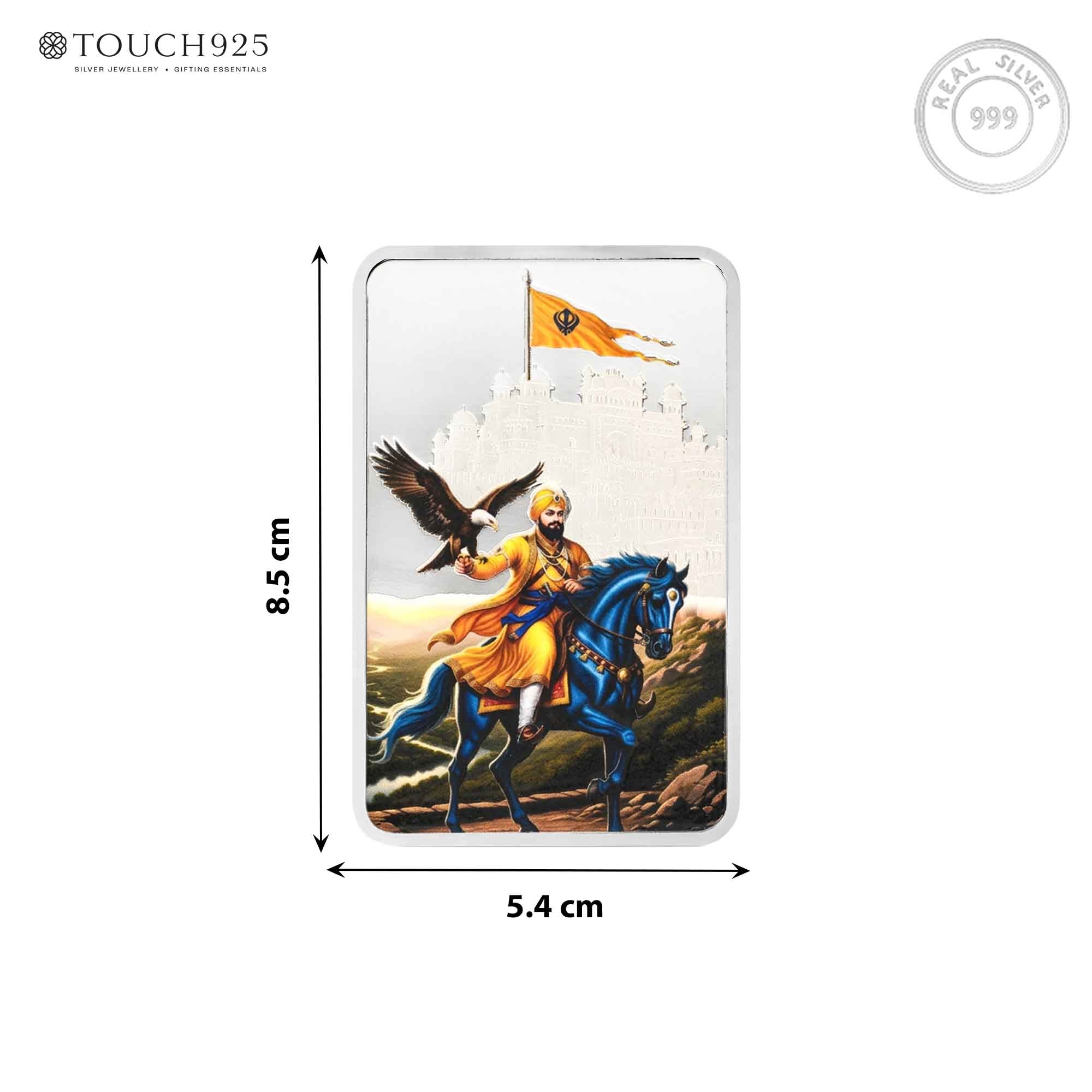 100g Guru Gobind 999 Silver Bar